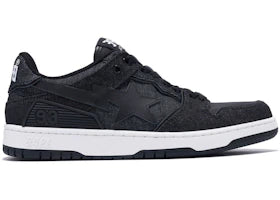 A Bathing Ape Sk8 Sta Black Denim