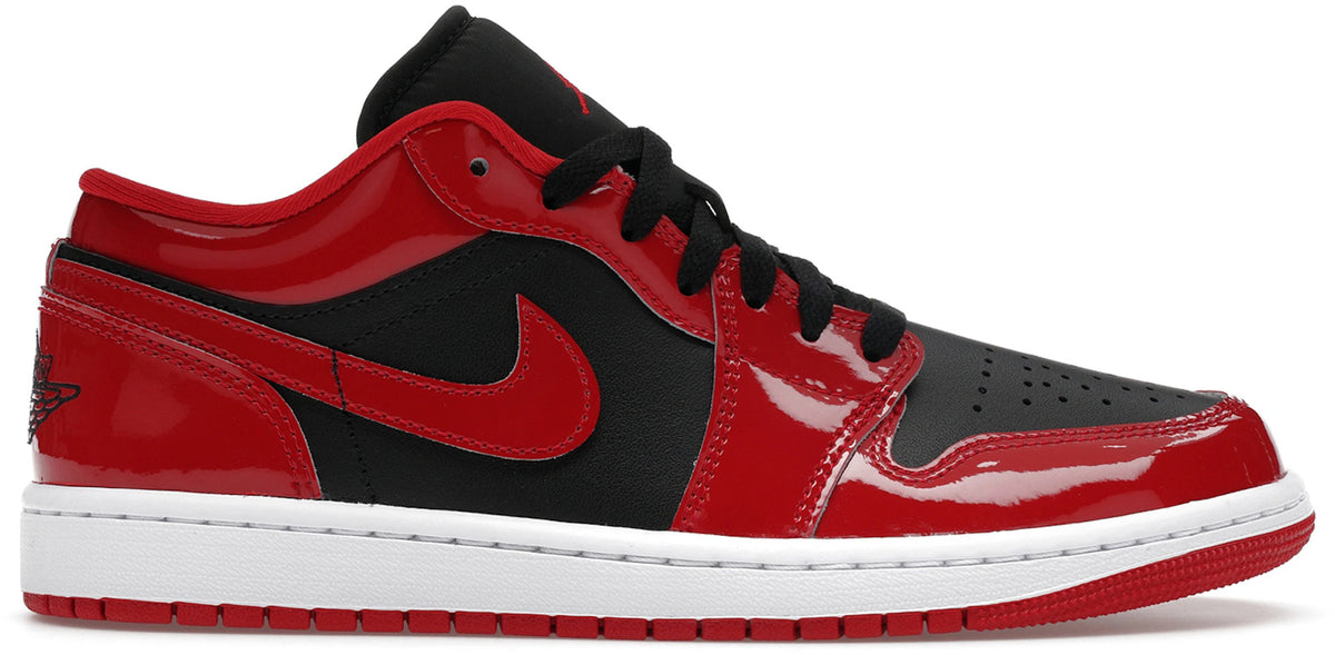 Jordan 1 Low SE Patent Varsity Red Black