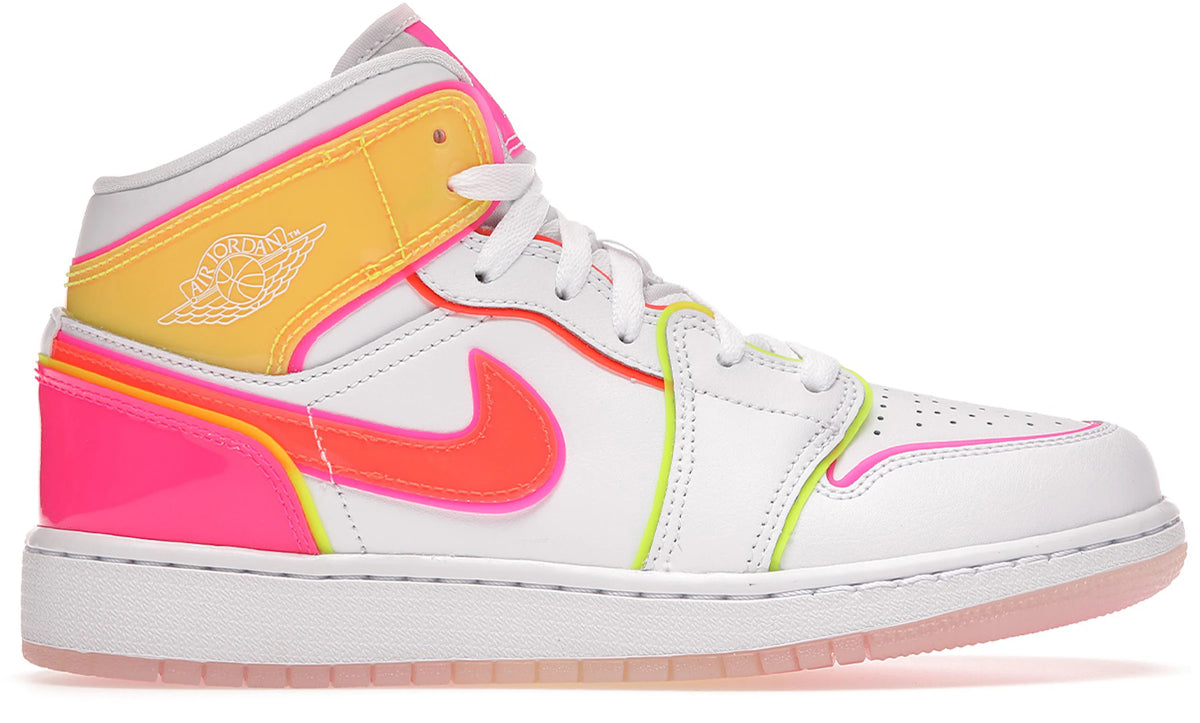 Jordan 1 Mid Edge Glow (GS) - Size 4.5Y