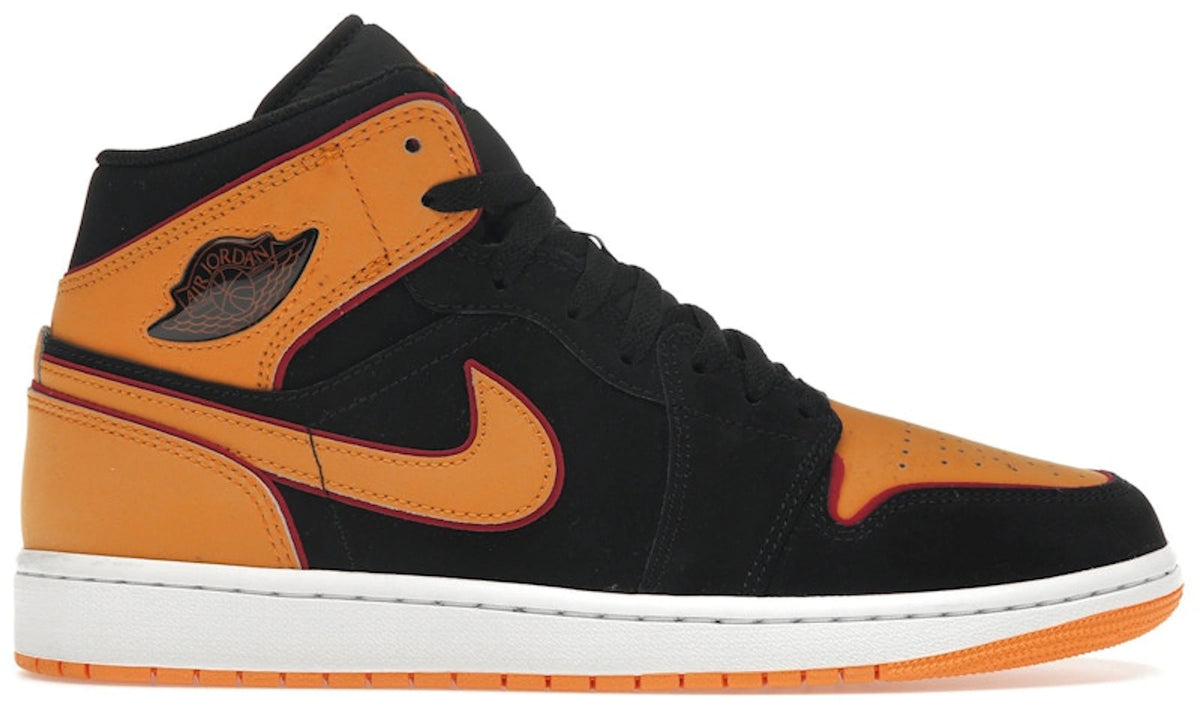 Jordan 1 Mid Fat Tongue Black Orange
