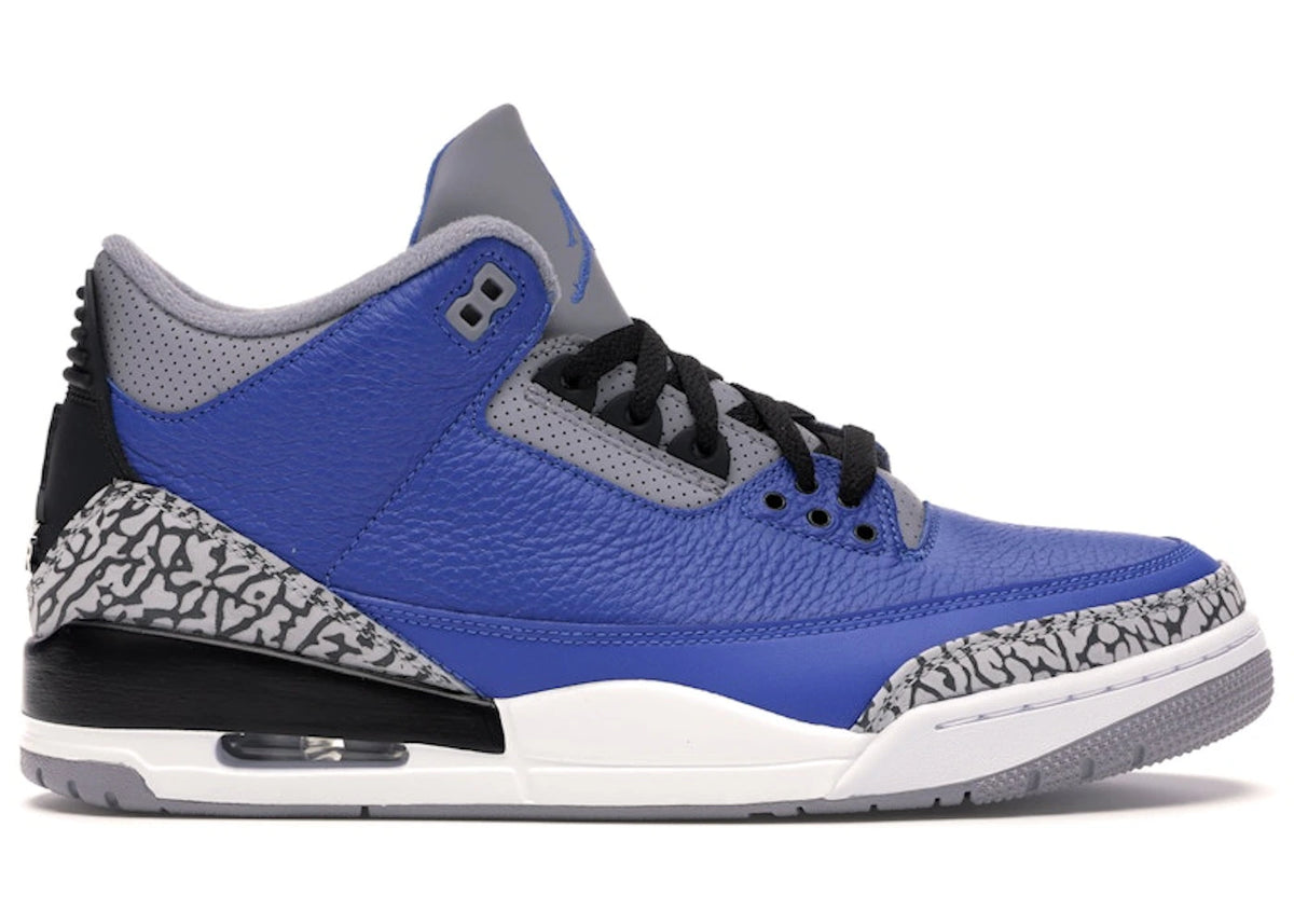 Jordan 3 Retro Varsity Royal Cement - Size 9.5