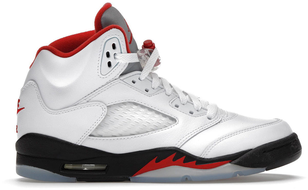 Jordan 5 Retro Fire Red Silver Tongue (2020) (GS) - Size 4.5Y