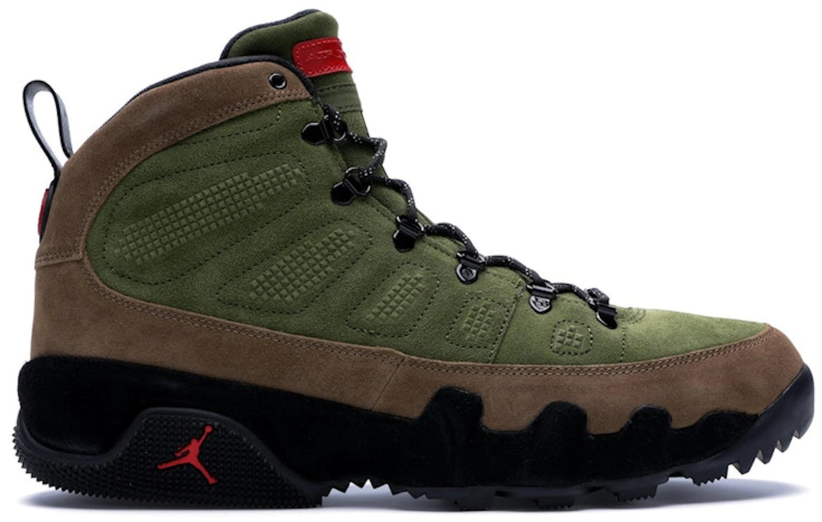 Jordan 9 Retro Boot NRG Military Brown Legion Green