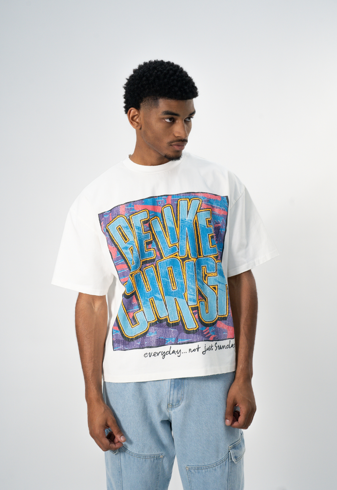 "BE LIKE CHRIST" BOXY TEE