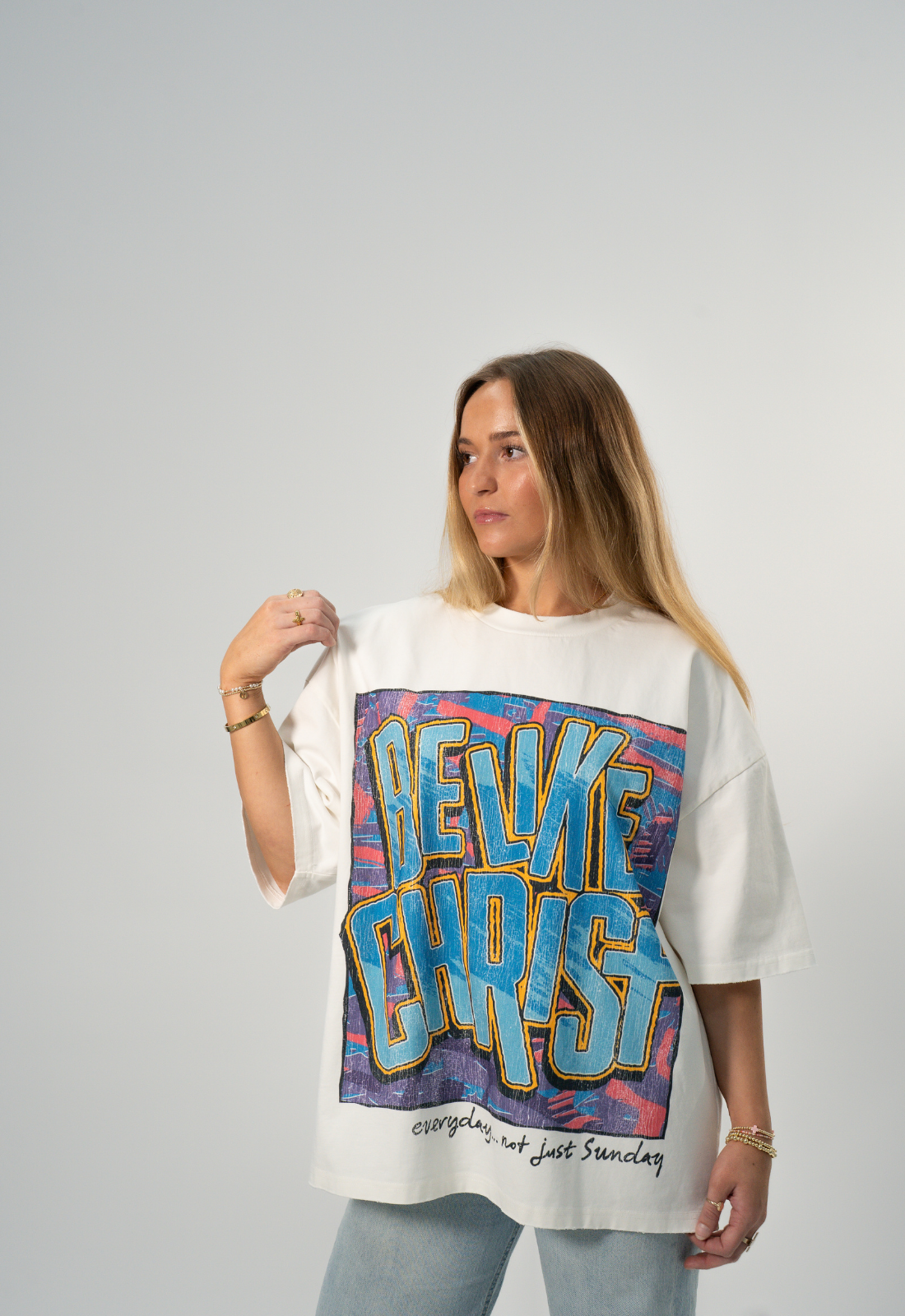 "BE LIKE CHRIST" BOXY TEE