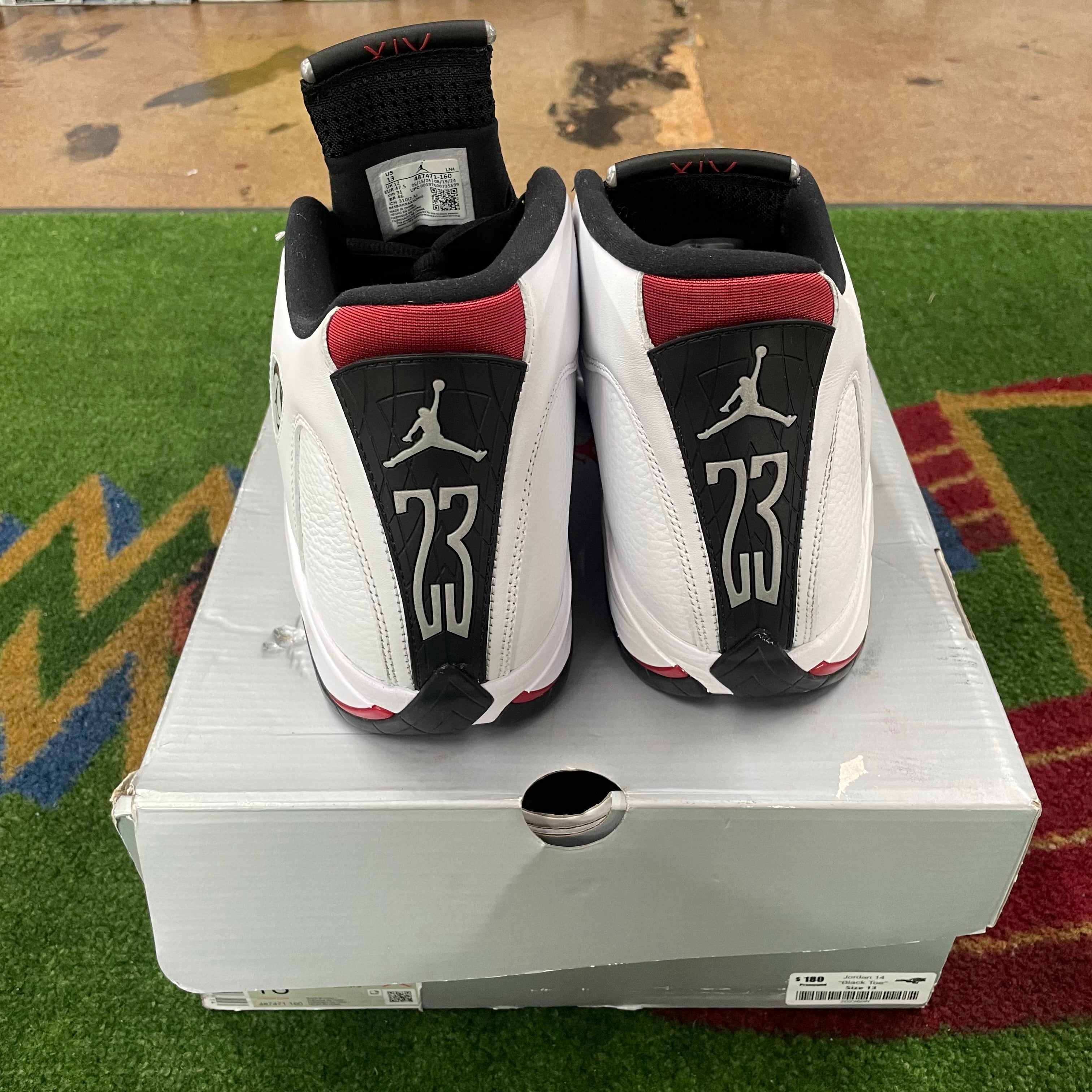 Jordan 14 “Black Toe” Size 13