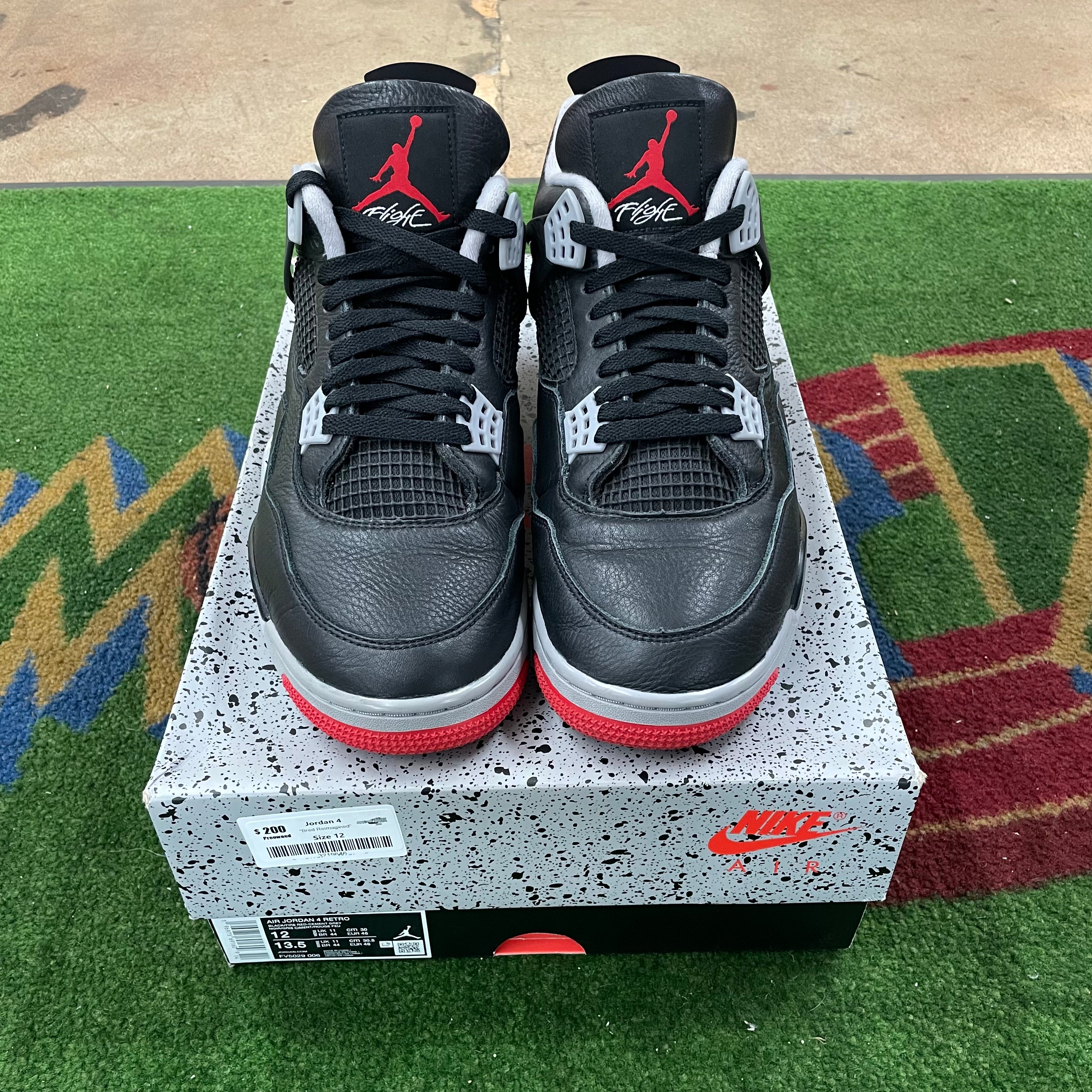 Jordan 4 “Reimagined Bred” Size 12