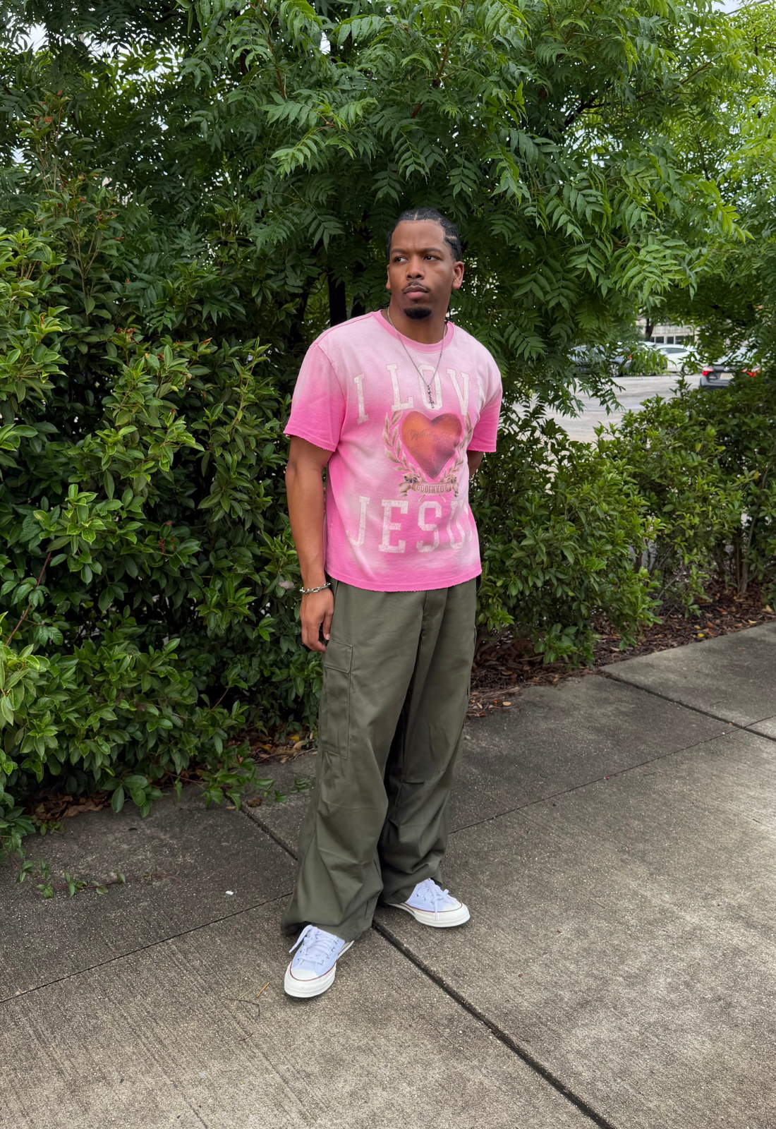 "I LOVE JESUS" TEE (PINK)