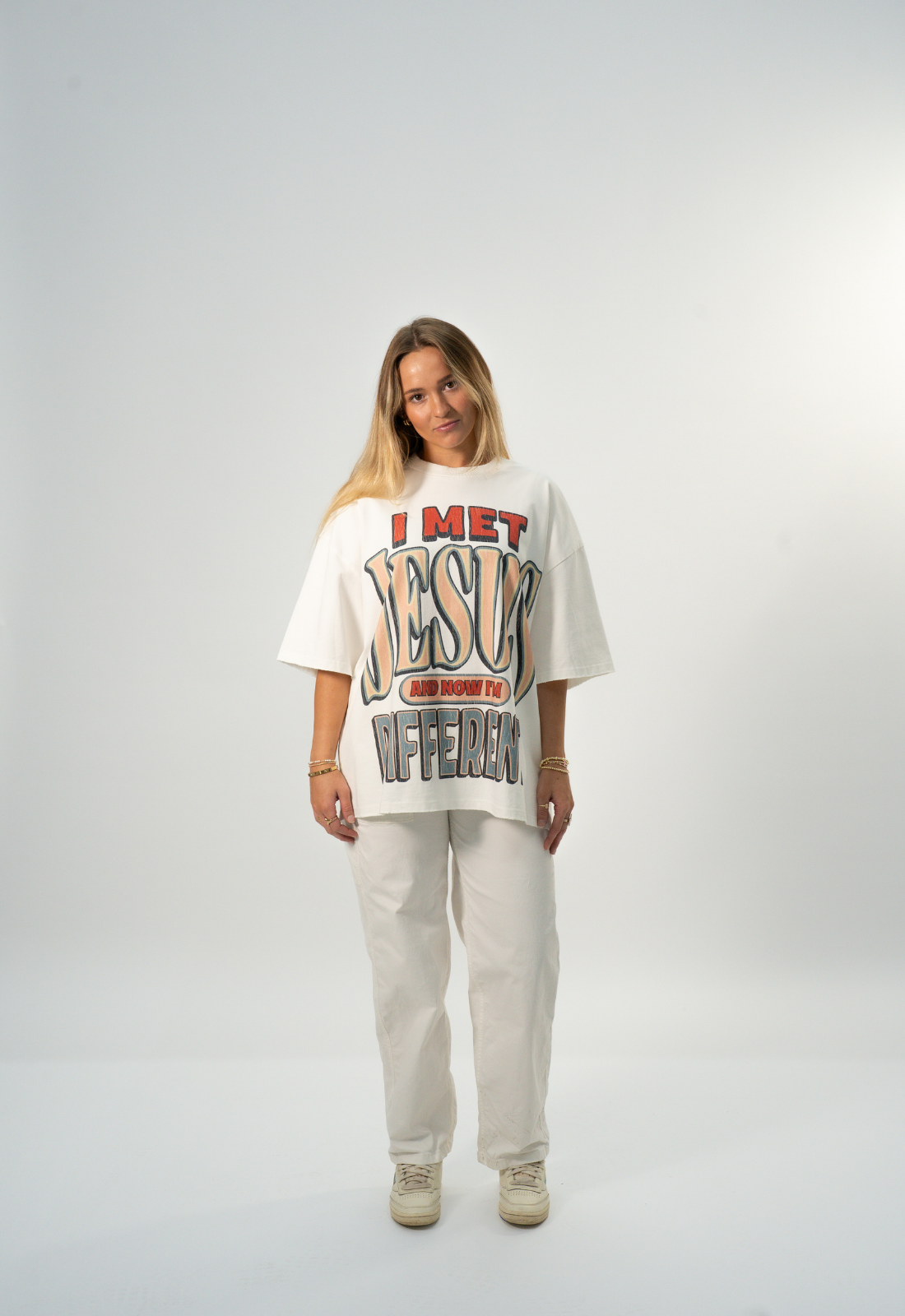 "I MET JESUS" BOXY TEE