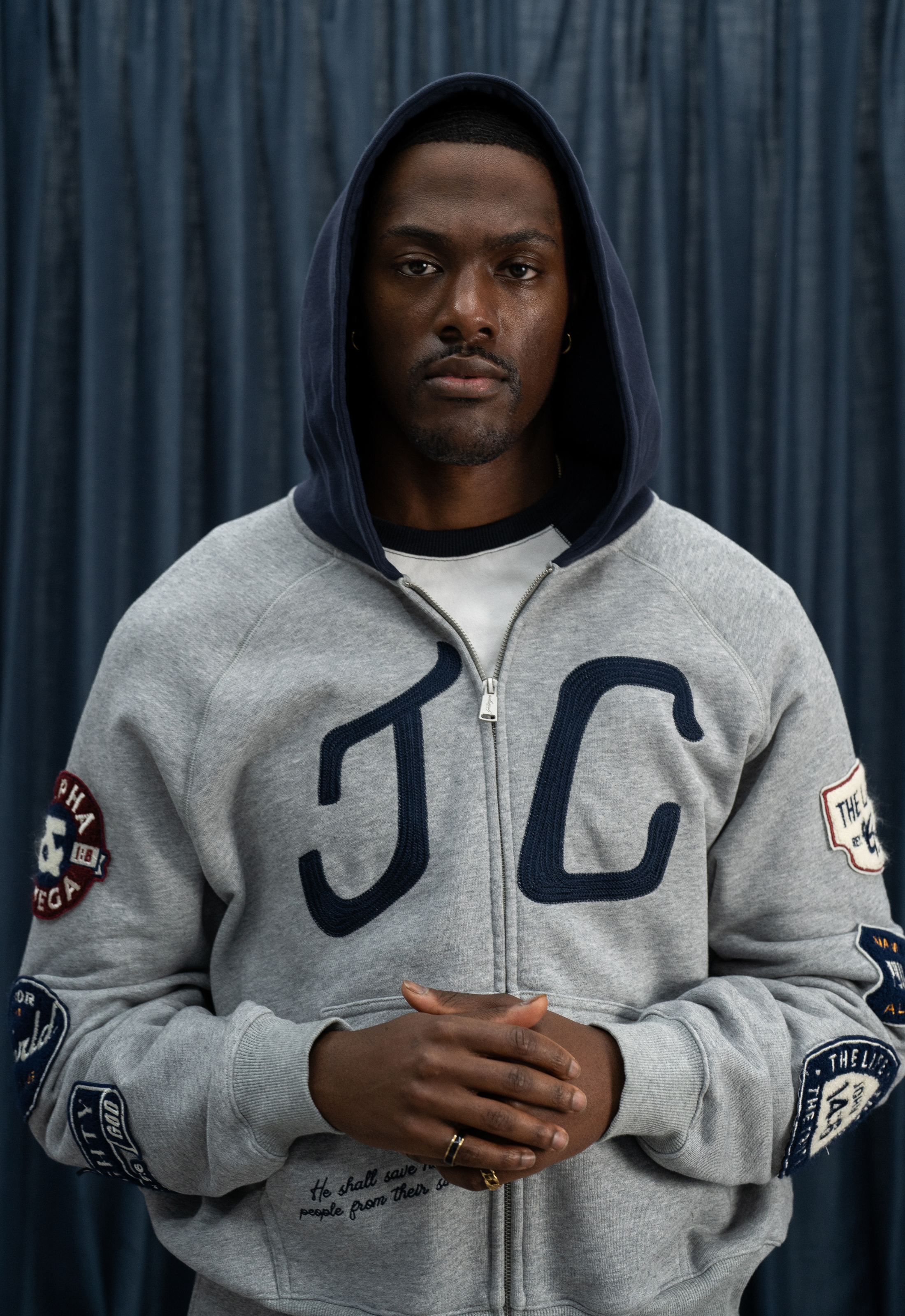 "JC" CHENILLE PATCH HOODIE