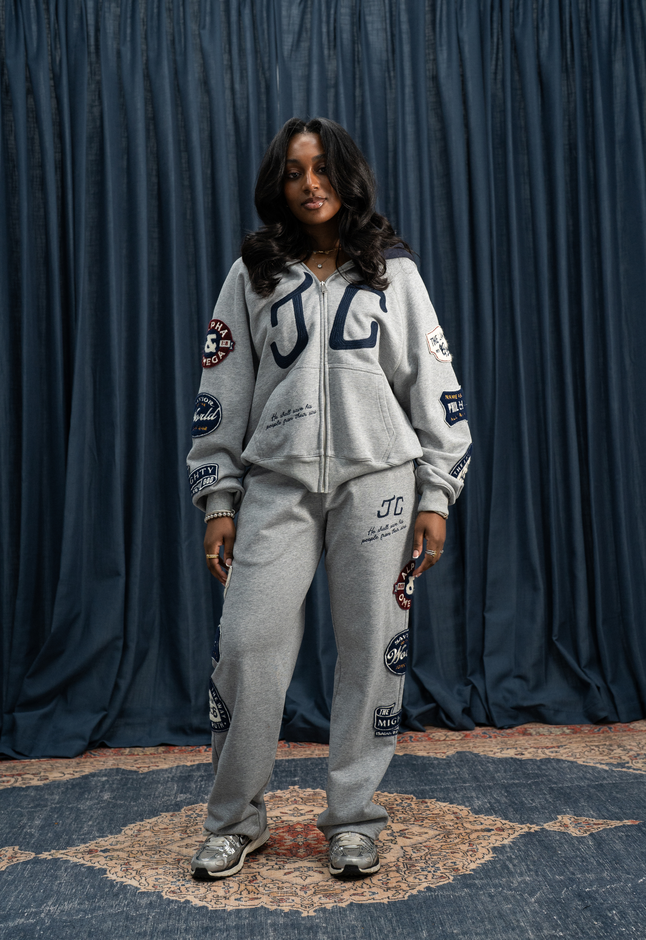 "JC" CHENILLE PATCH HOODIE