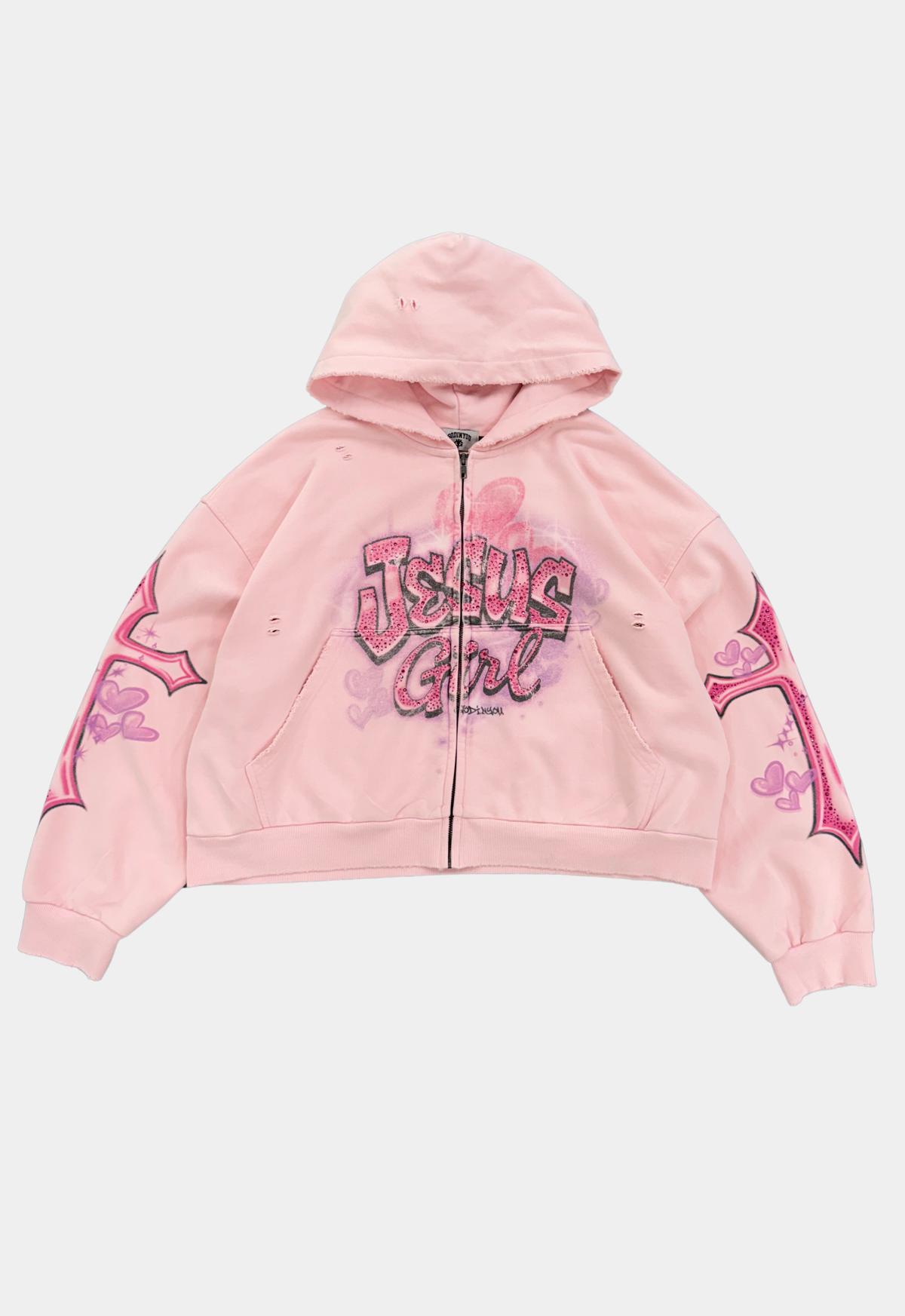 "JESUS GIRL" ZIP-UP