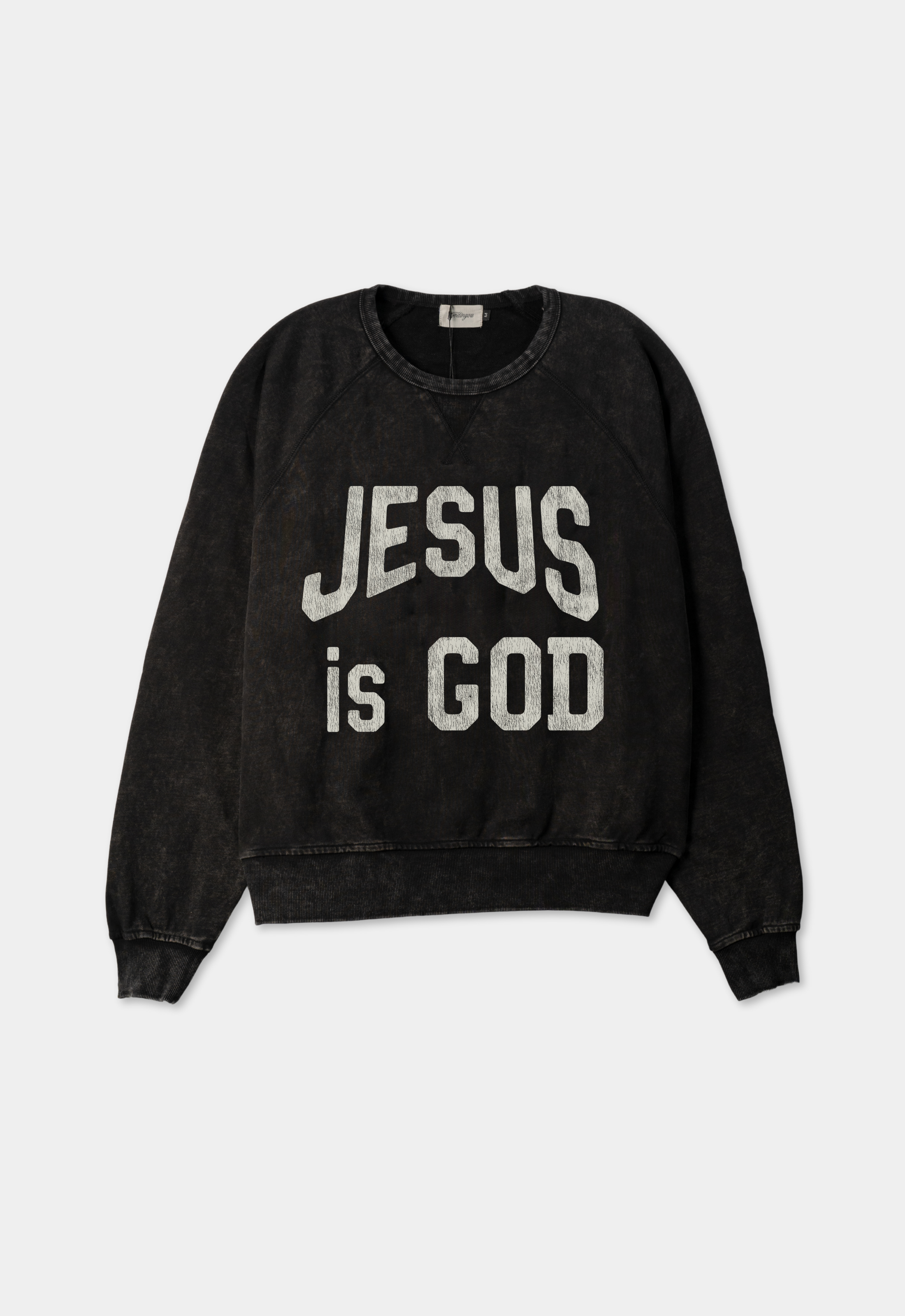 "JESUS IS GOD" CREWNECK (BLACK)