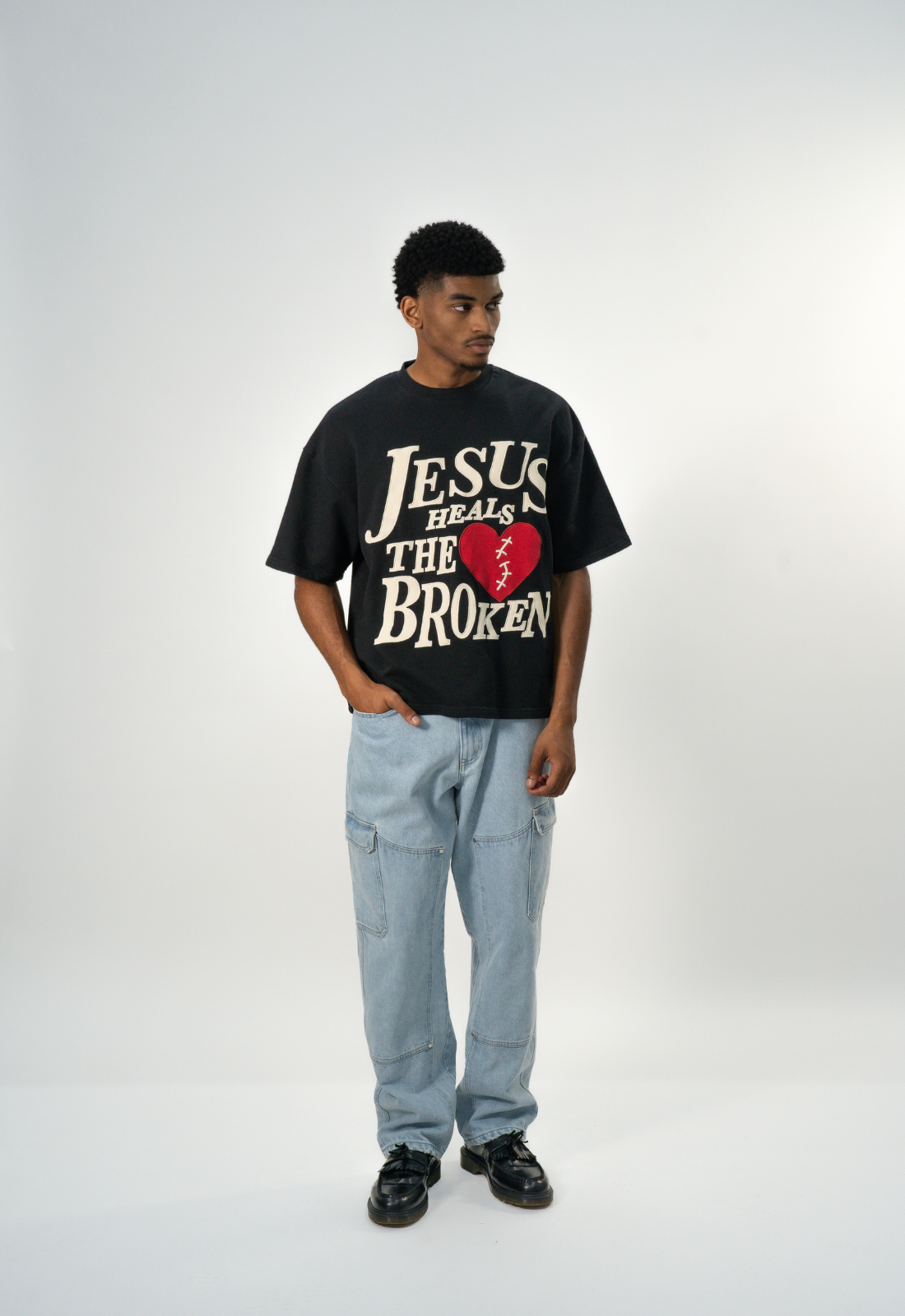 "MENDED" TEE (BLACK)