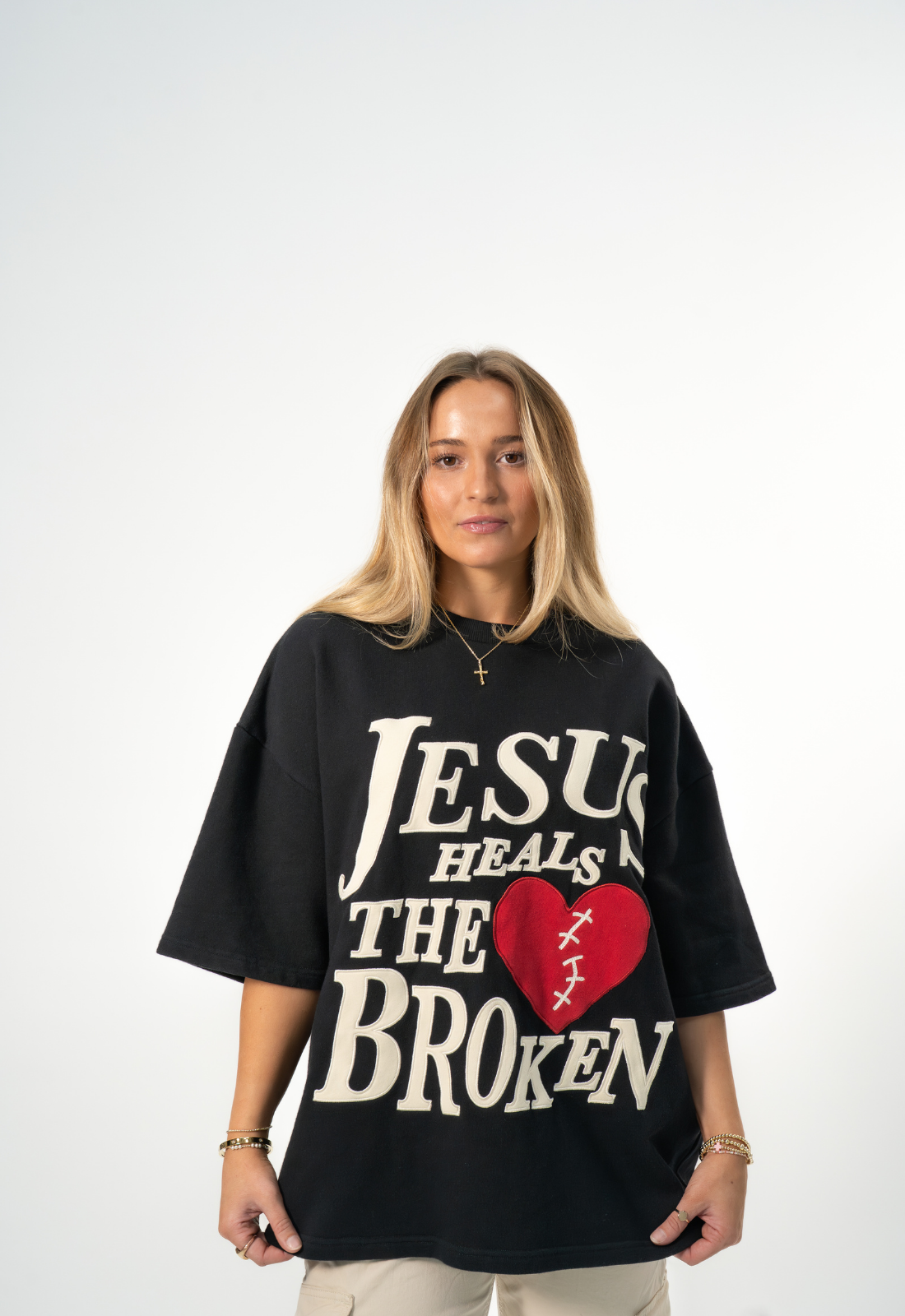 "MENDED" TEE (BLACK)