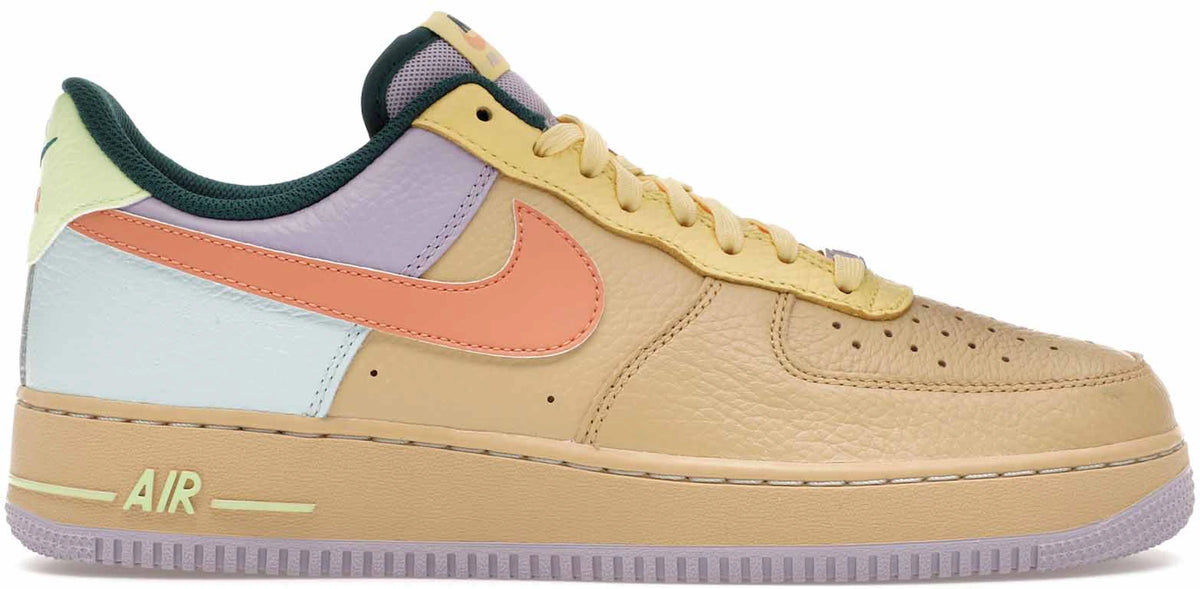 Nike Air Force 1 Low '07 Sesame Hydrangeas Soft Yellow Apricot Agate - Size 13