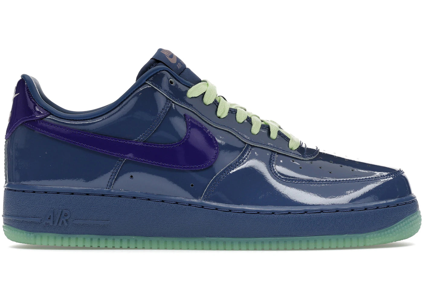 Nike Air Force 1 Low Patent Leather Mystic Navy Grape Ice