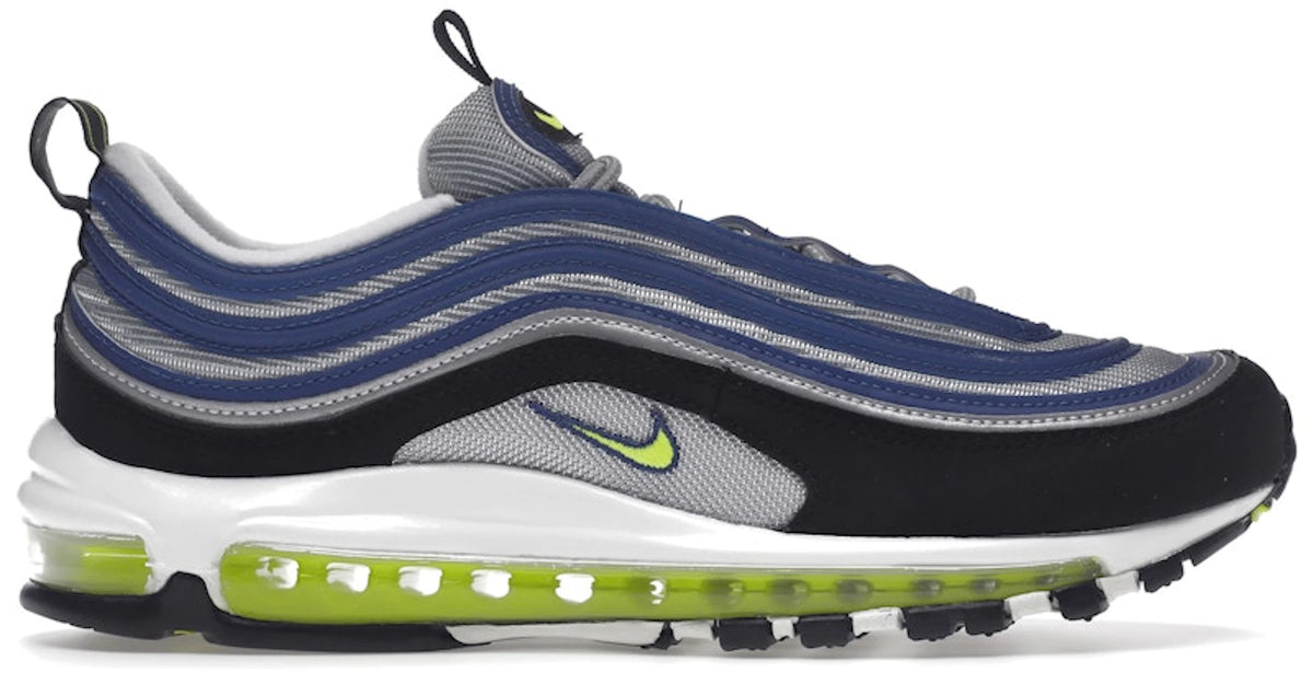 Nike Air Max 97 OG Atlantic Blue Voltage Yellow - Size 8.5