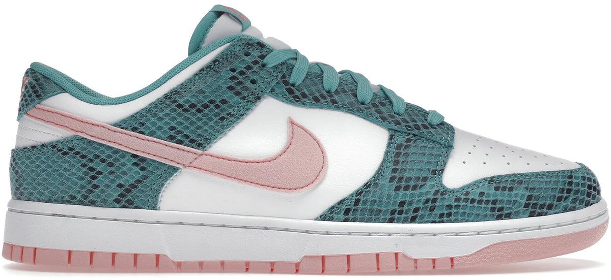 Nike Dunk Low Snakeskin Washed Teal Bleached Coral