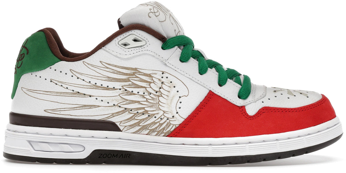 Nike Paul Rodriguez Zoom Air Elite White/Sport Red - Size 9.5