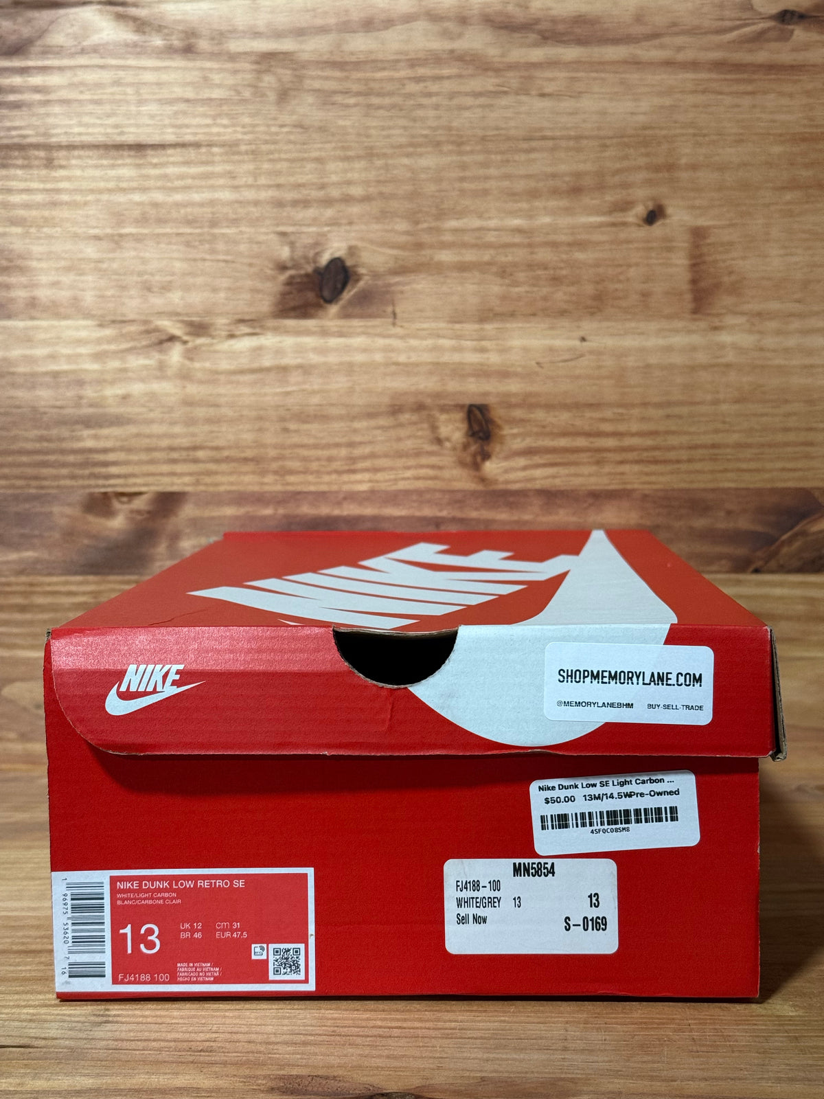 Nike Dunk Low SE Light Carbon - Size 13