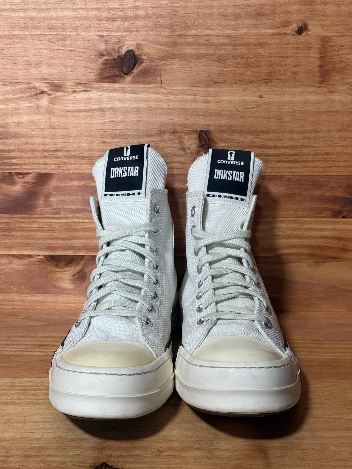 Converse DRKSTAR Chuck Taylor All Star 70 Hi Rick Owens DRKSHDW White - Size 8.5