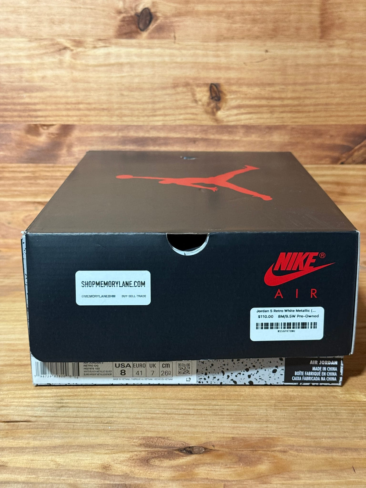 Jordan 5 Retro White Metallic (2026) - Size 8