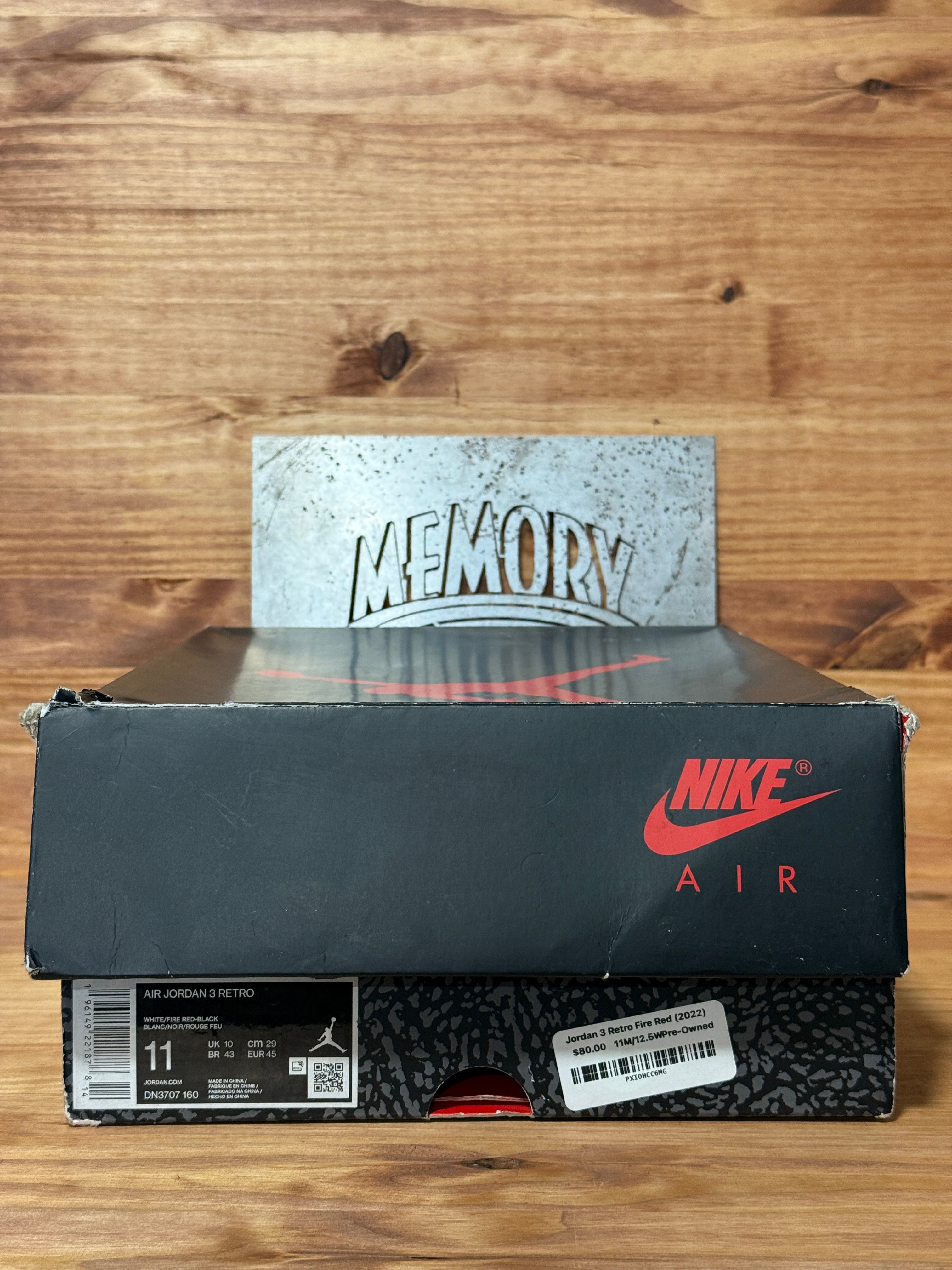 Jordan 3 Retro Fire Red (2022)