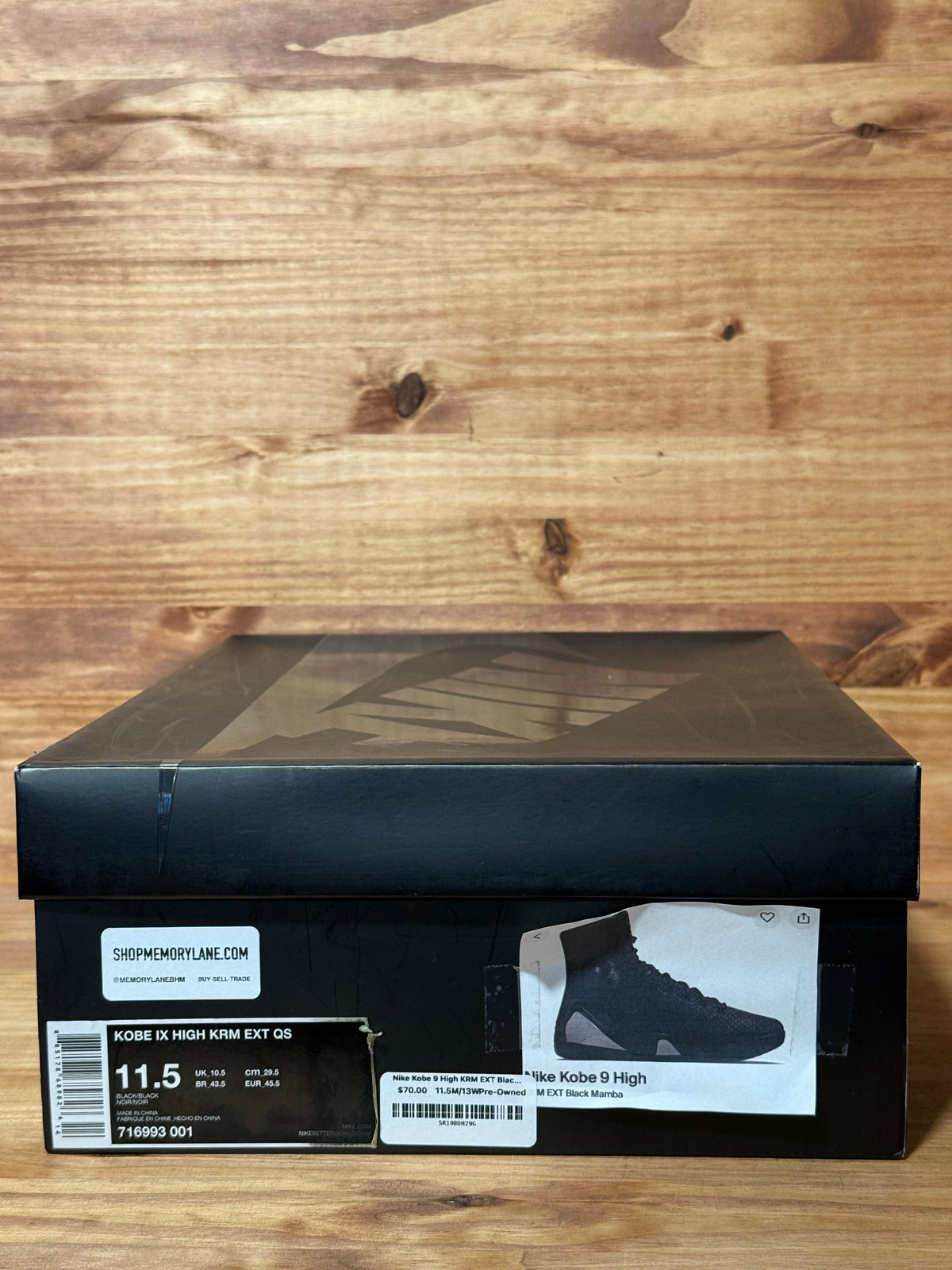 Nike Kobe 9 High KRM EXT Black Mamba