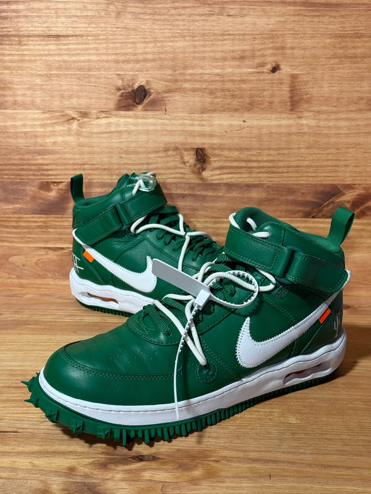 Nike Air Force 1 Mid Off-White Pine Green - Size  12