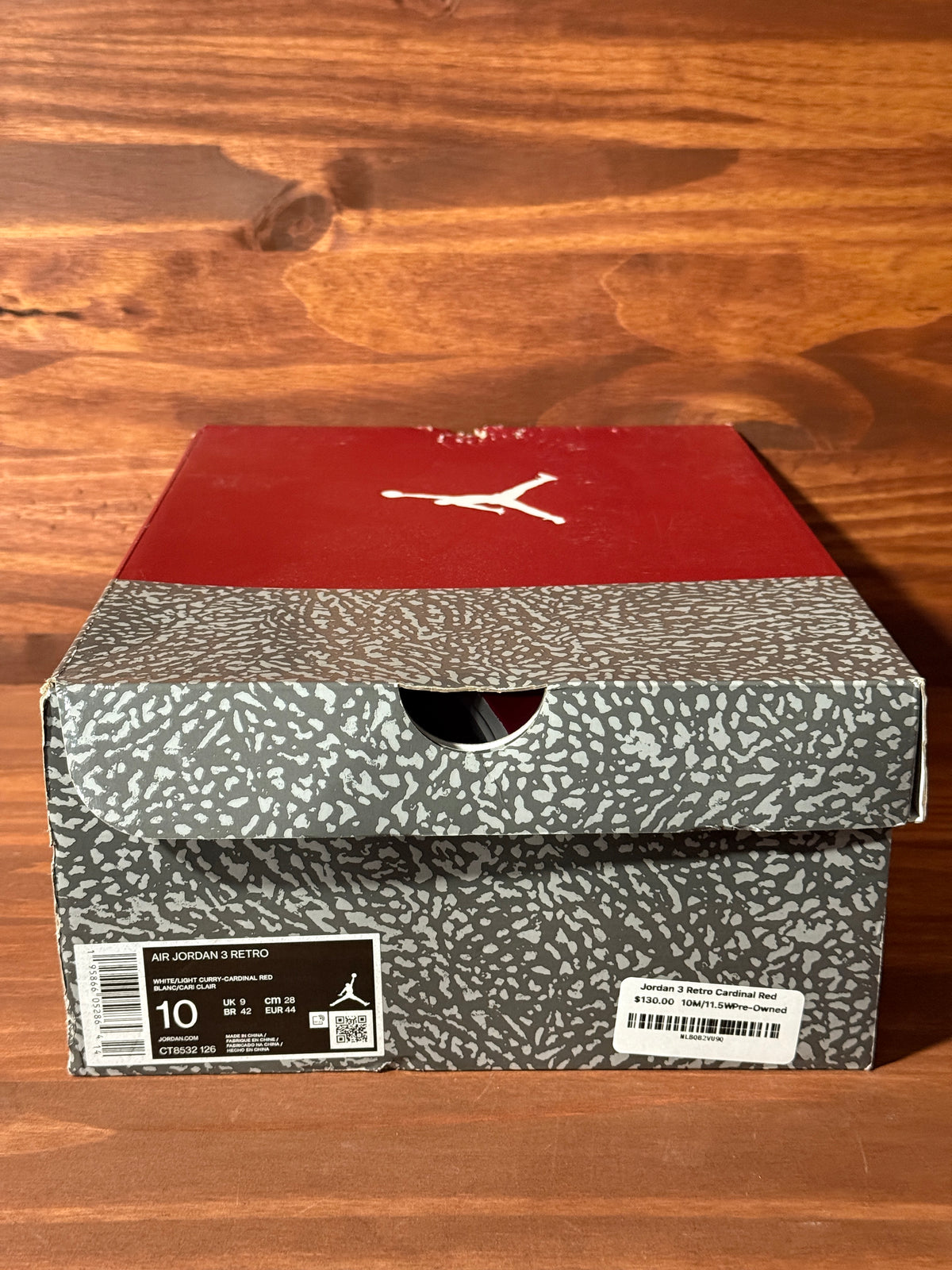 Jordan 3 Retro Cardinal Red