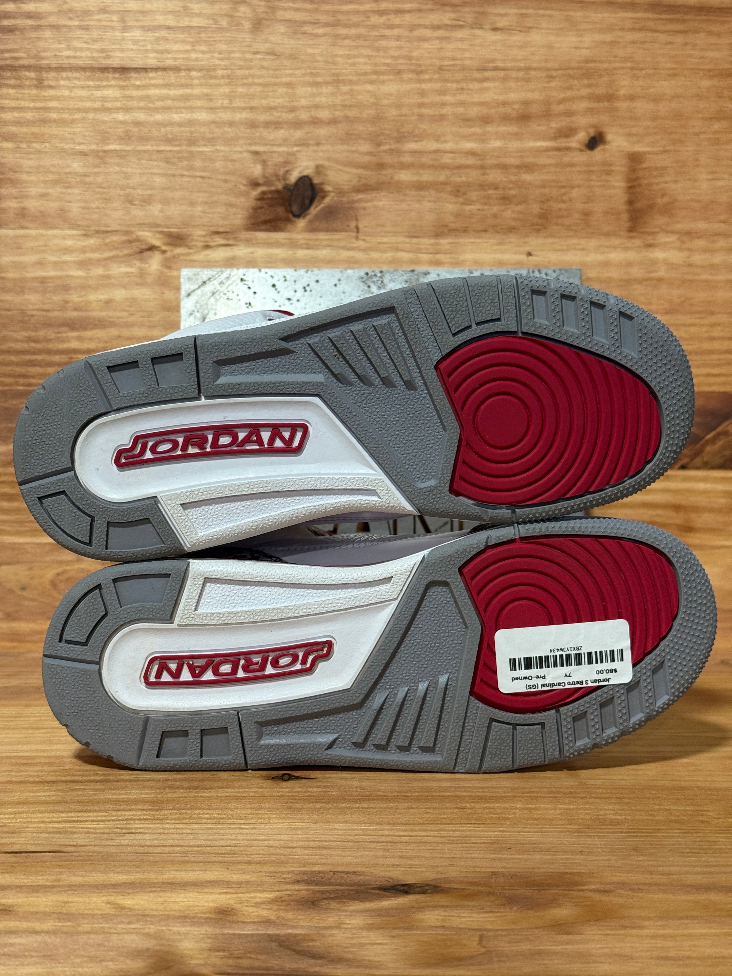 Jordan 3 Retro Cardinal (GS)