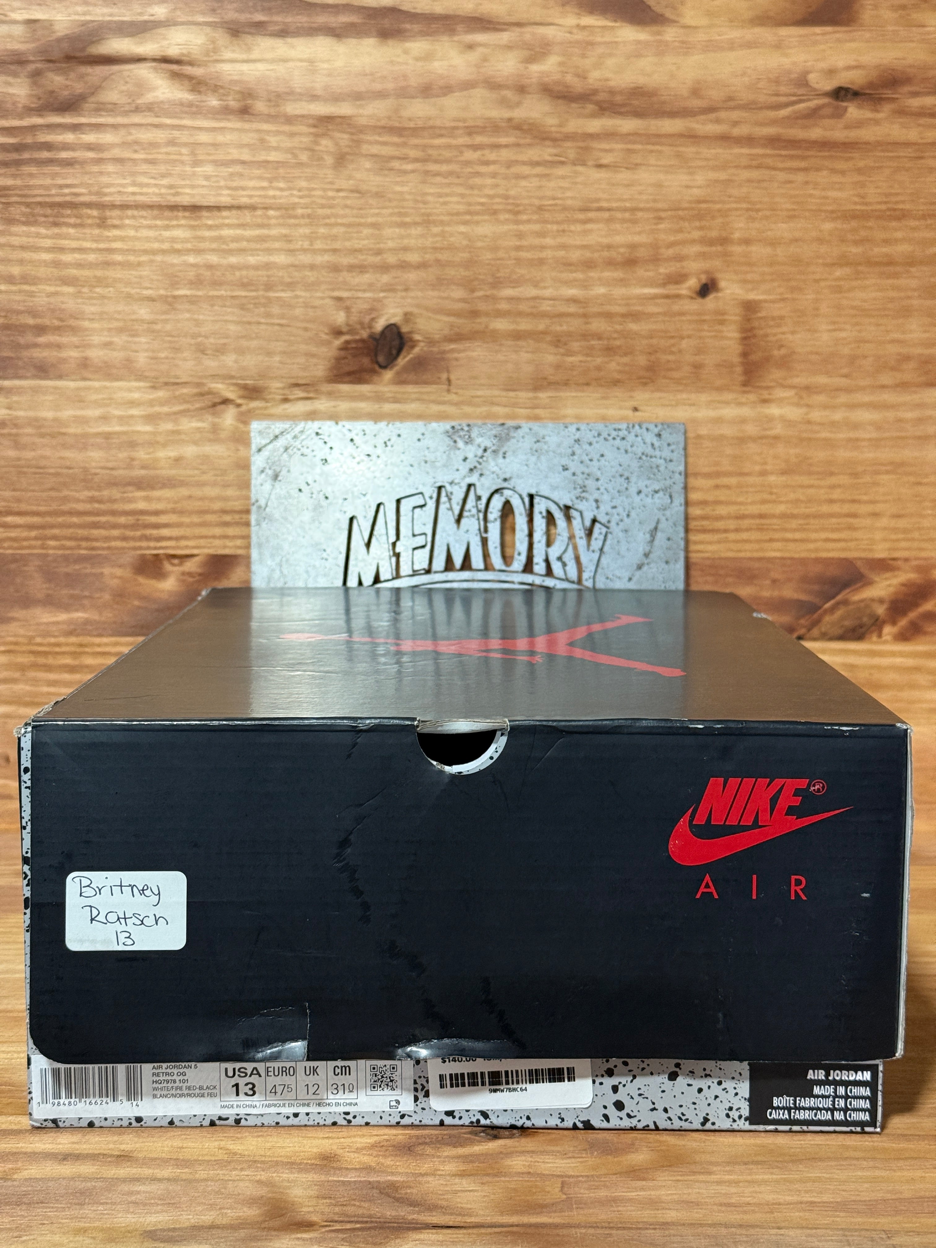 Jordan 5 Retro Fire Red Black Tongue (2025)