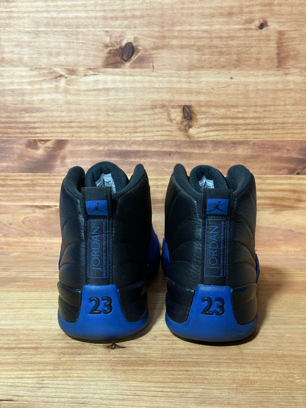 Jordan 12 Retro Black Game Royal - Size 10.5