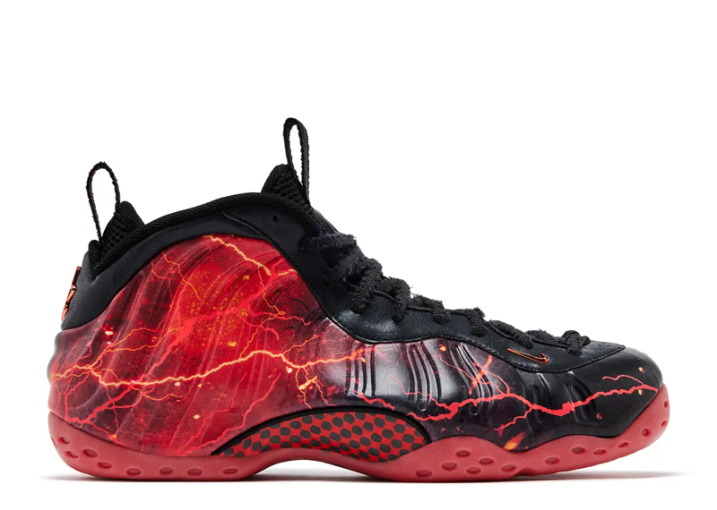 STRANGER THINGS X NIKE AIR FOAMPOSITE ONE PREMIUM QS BLACK BRIGHT CRIMSON