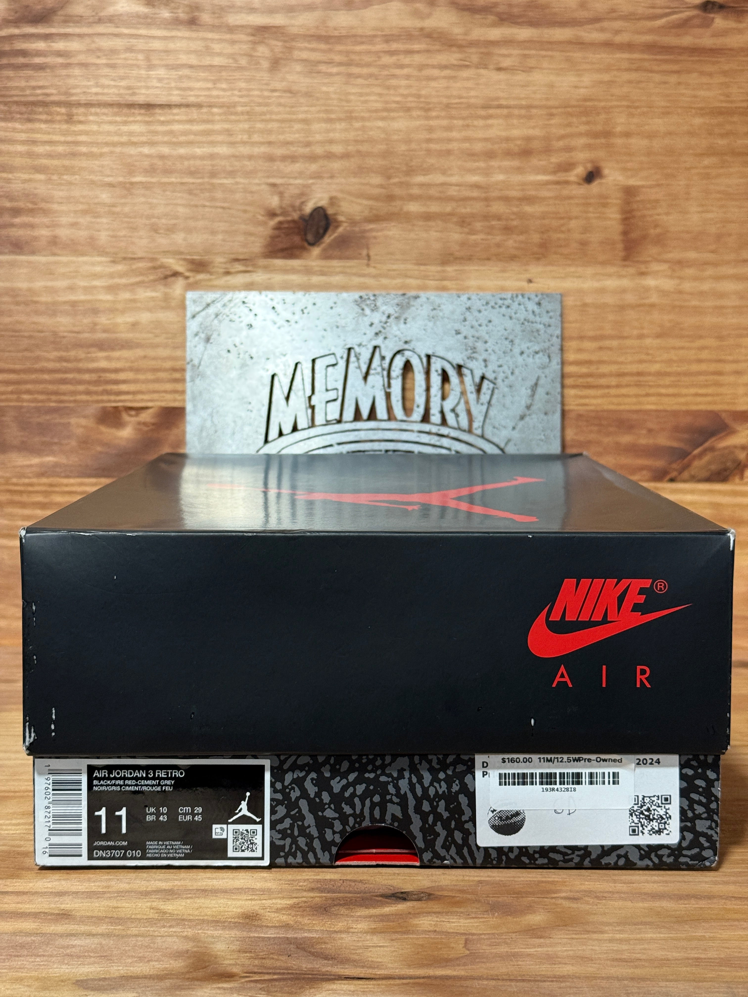 Jordan 3 Retro OG Black Cement (2024)