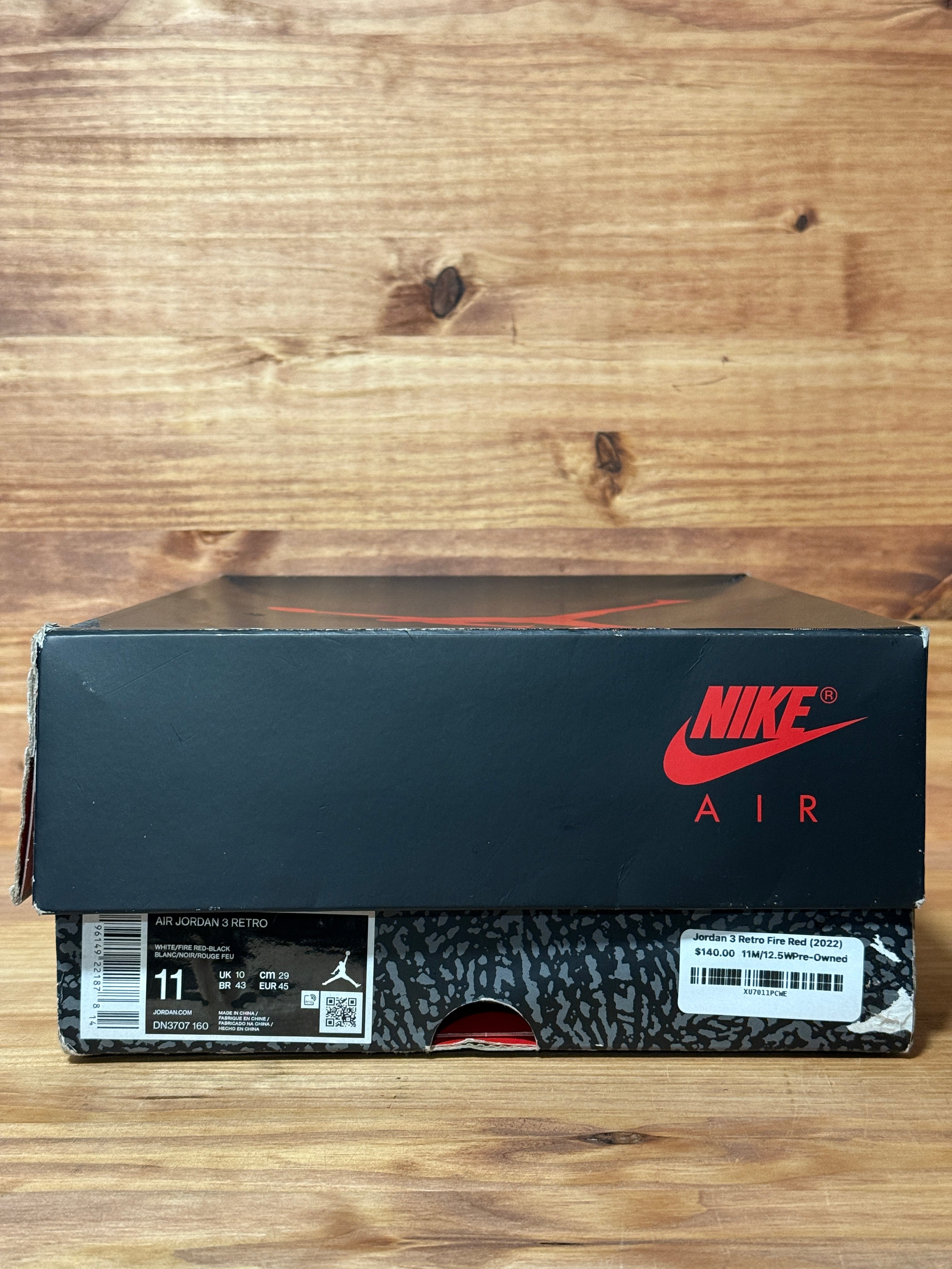 Jordan 3 Retro Fire Red (2022)