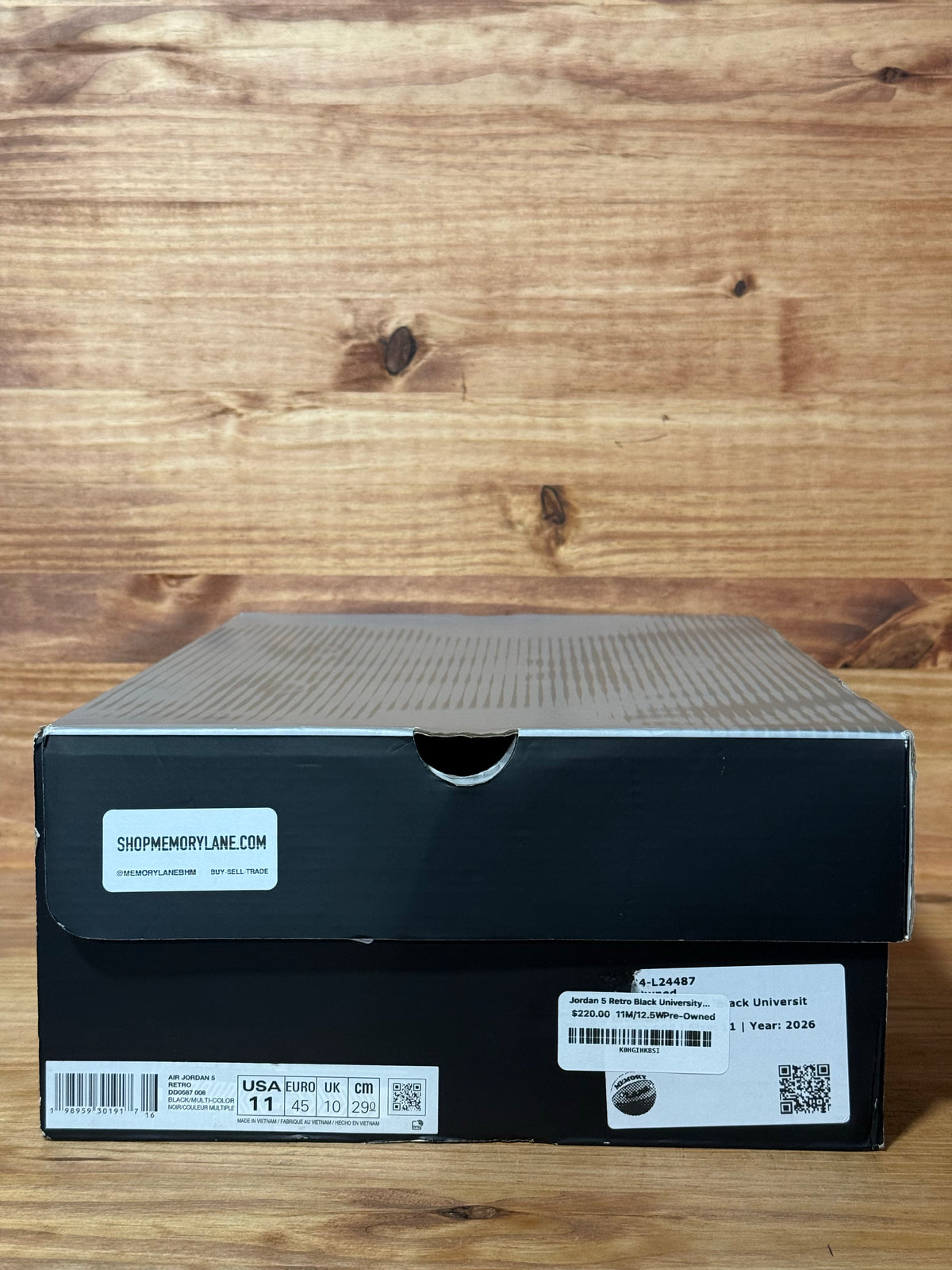 Jordan 5 Retro Black University Blue (2026) - Size 11