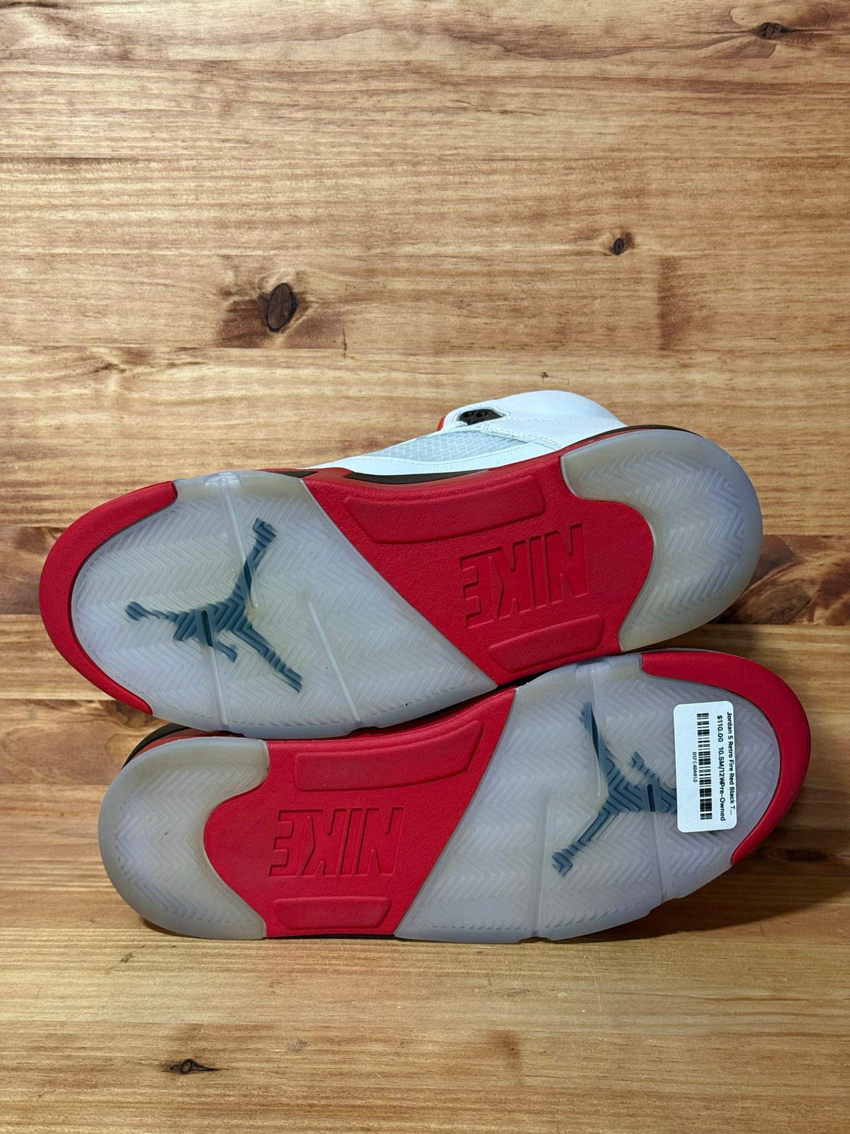 Jordan 5 Retro Fire Red Black Tongue (2025) Size 10.5