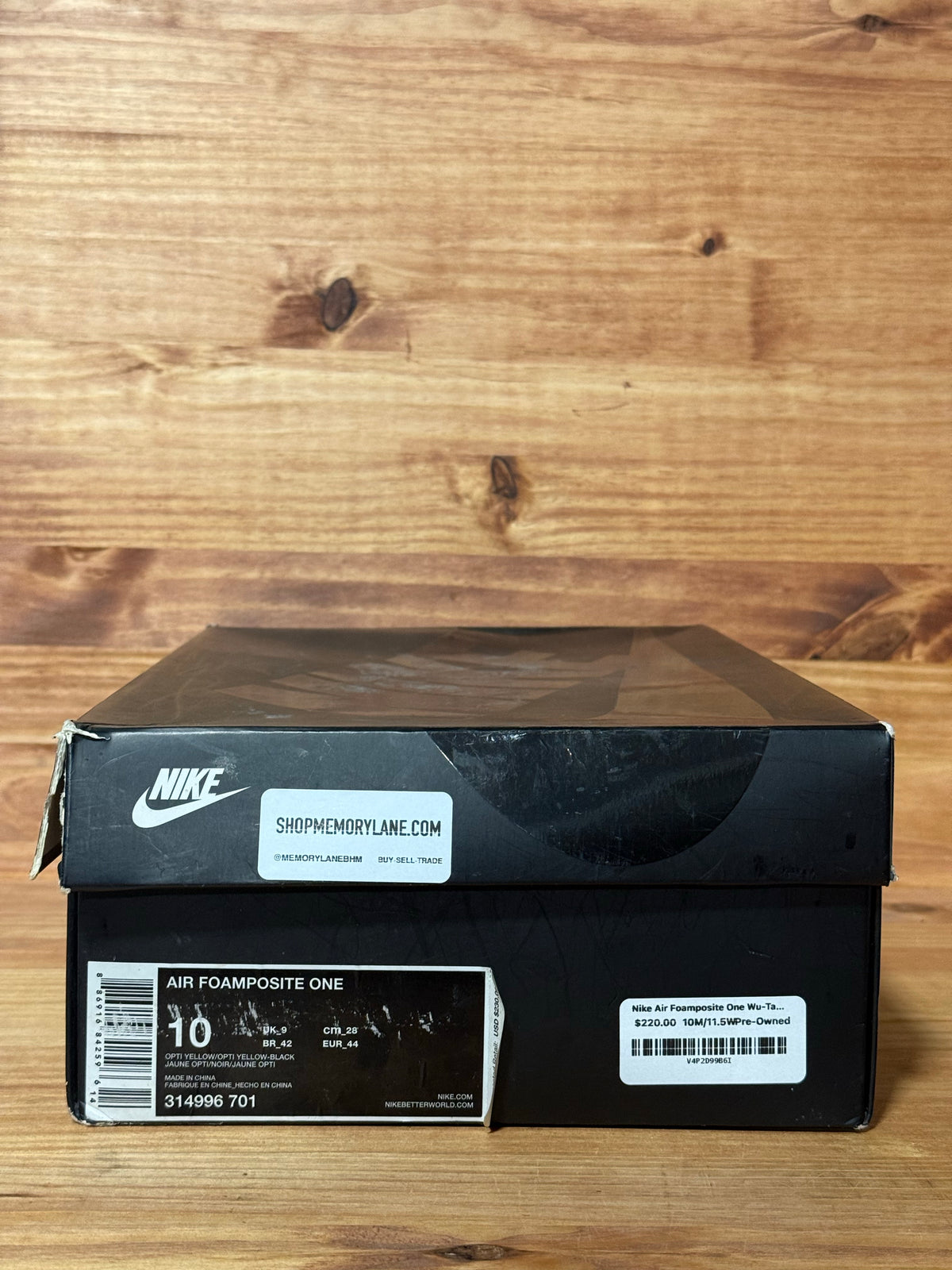 Nike Air Foamposite One Wu-Tang Optic Yellow