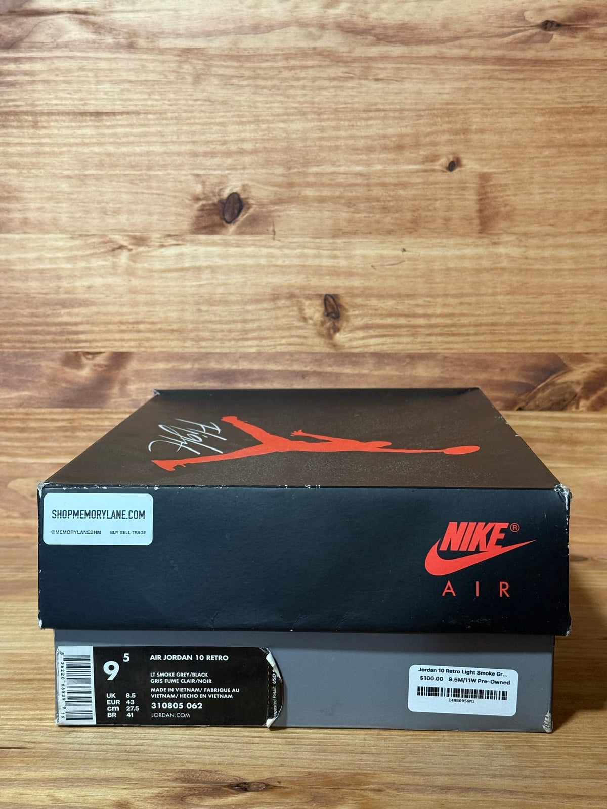 Jordan 10 Retro Light Smoke Grey - Size 9.5