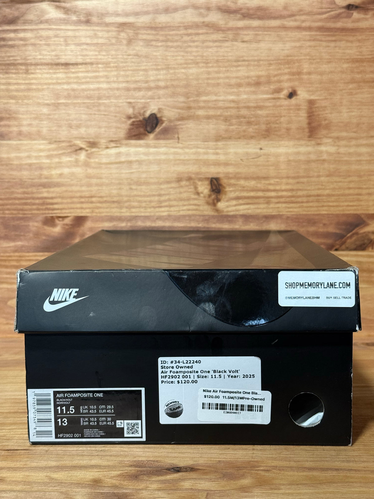 Nike Air Foamposite One Black Volt