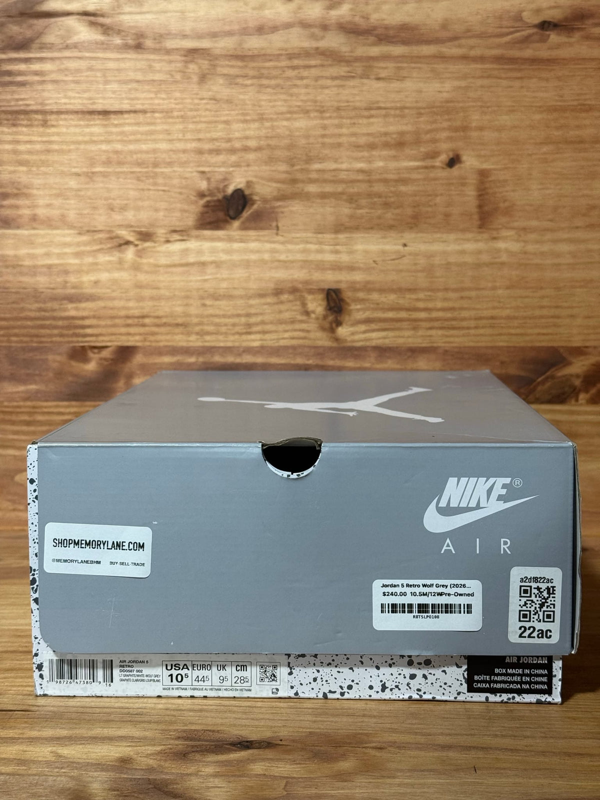 Jordan 5 Retro Wolf Grey (2026) - Size 10.5