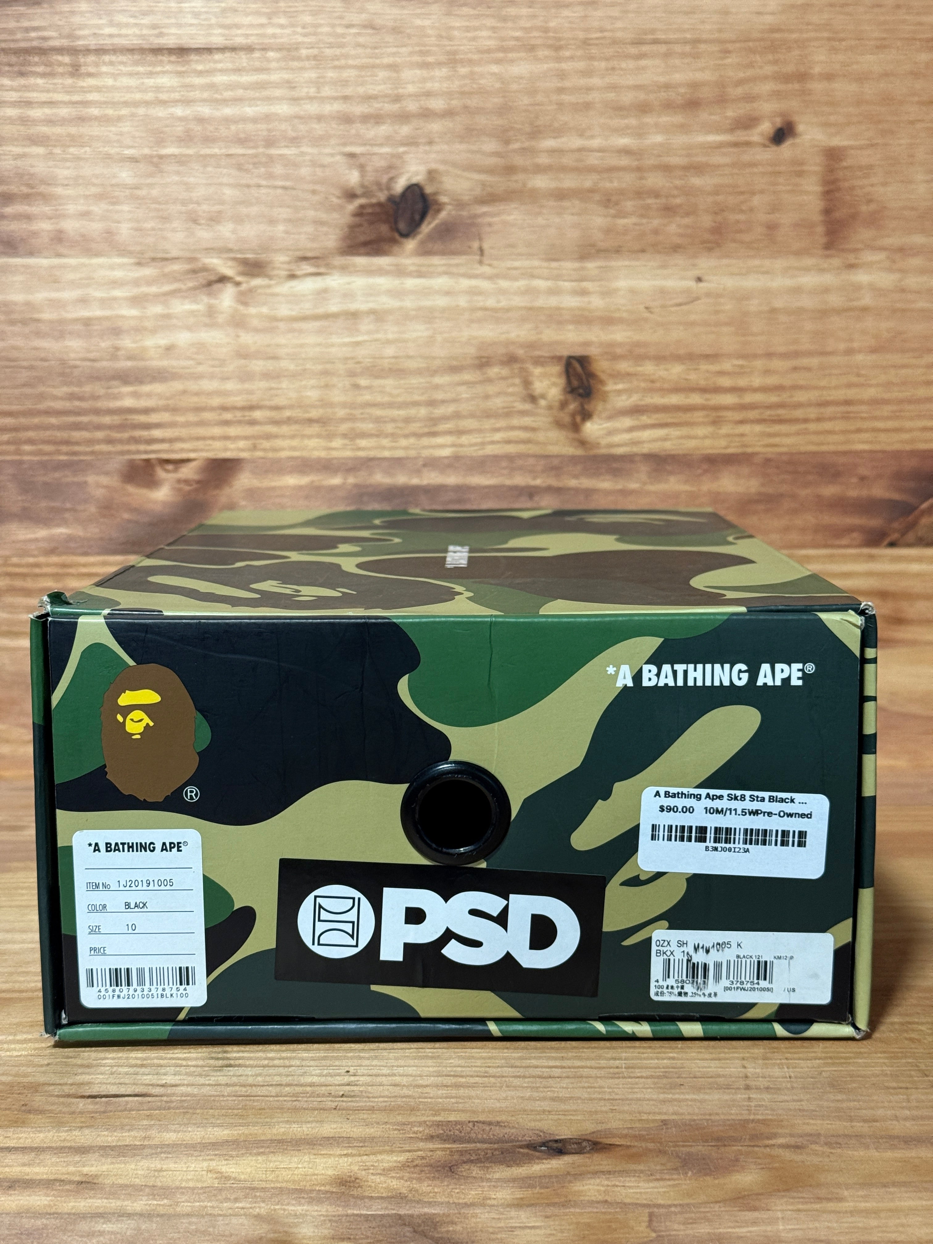A Bathing Ape Sk8 Sta Black Denim