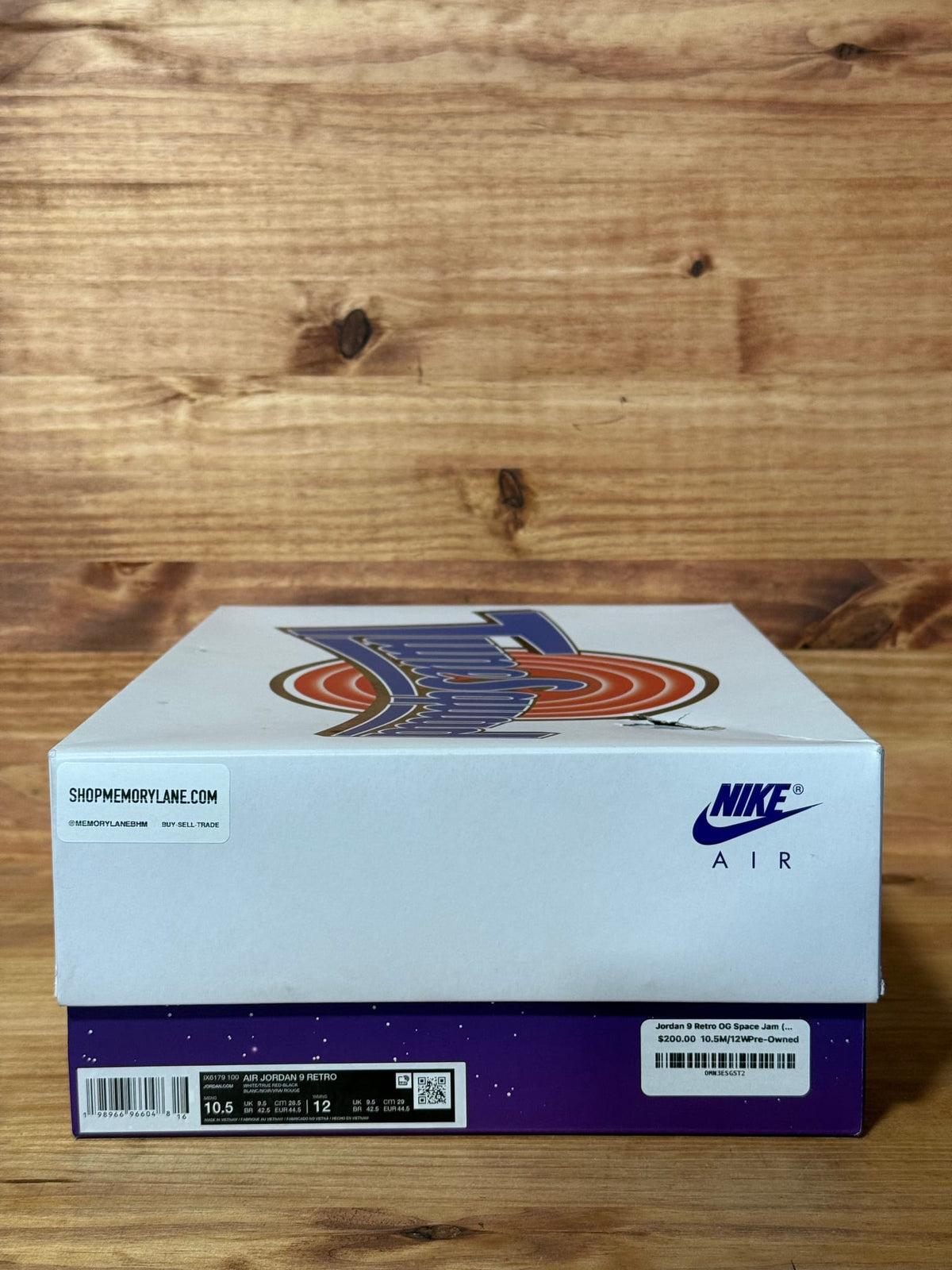 Jordan 9 Retro OG Space Jam (2026) - Size 10.5