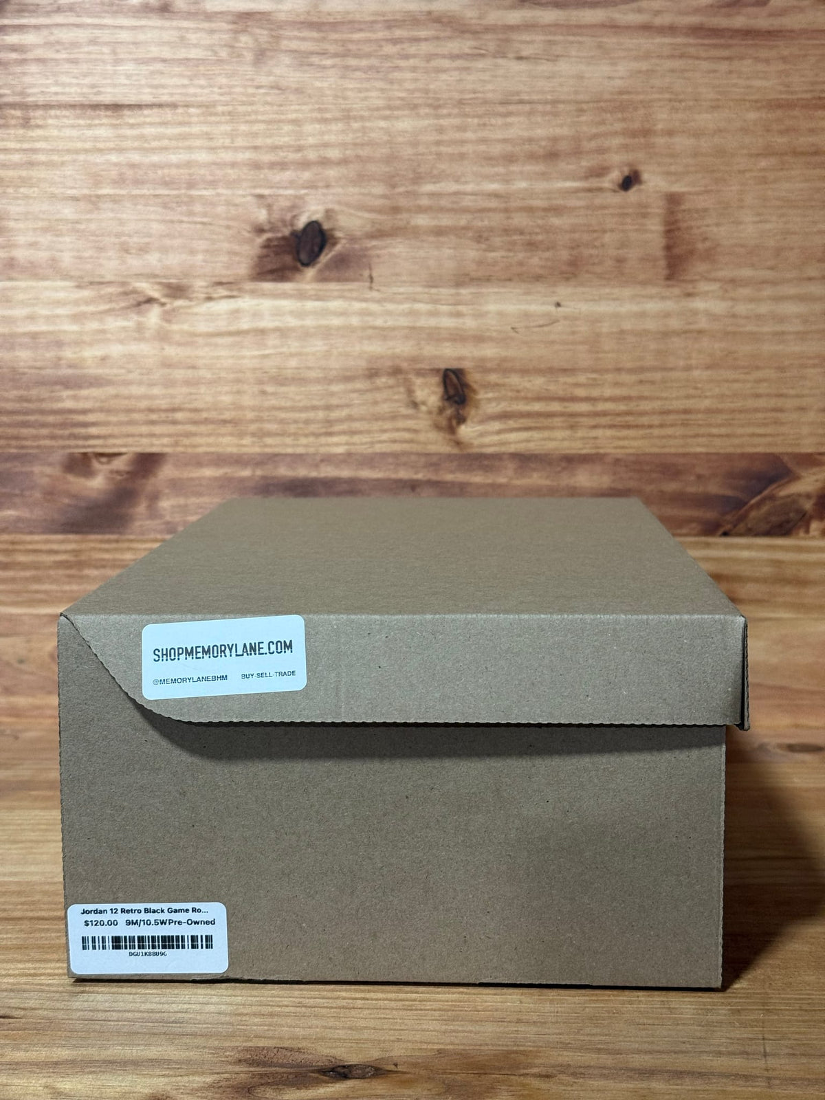 Jordan 12 Retro Black Game Royal - Size 9