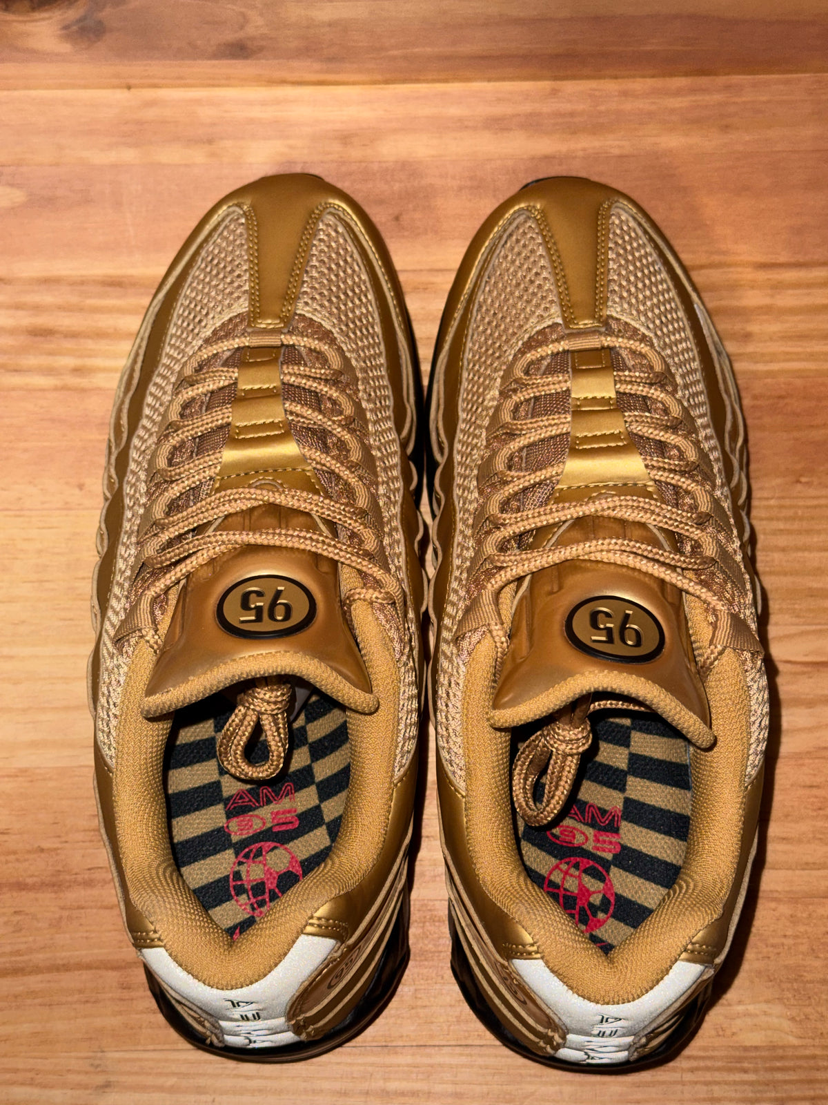 Nike Air Max 95 SE Big Bubble Total 90 Metallic Gold - Size 10