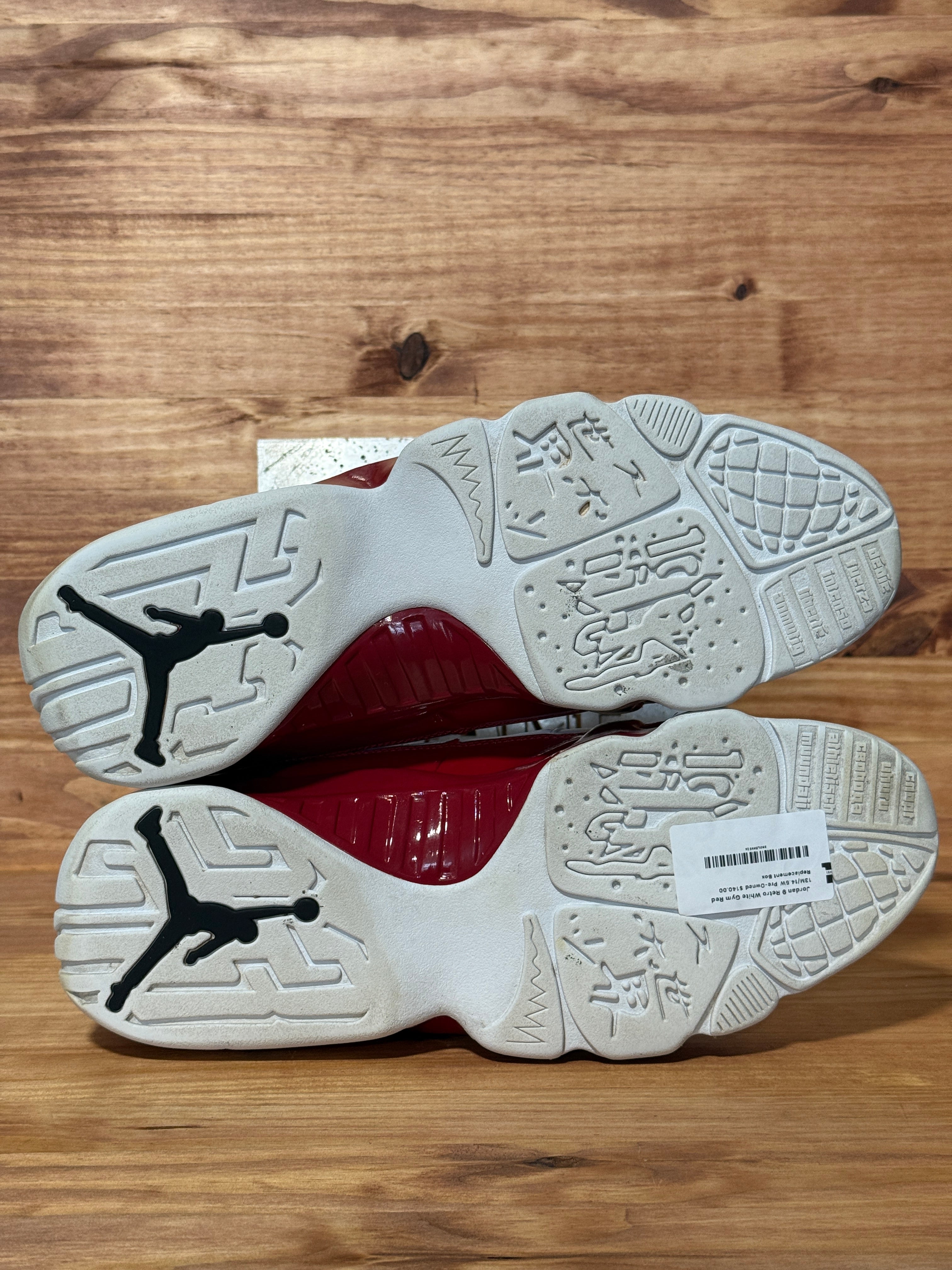 Jordan 9 Retro White Gym Red