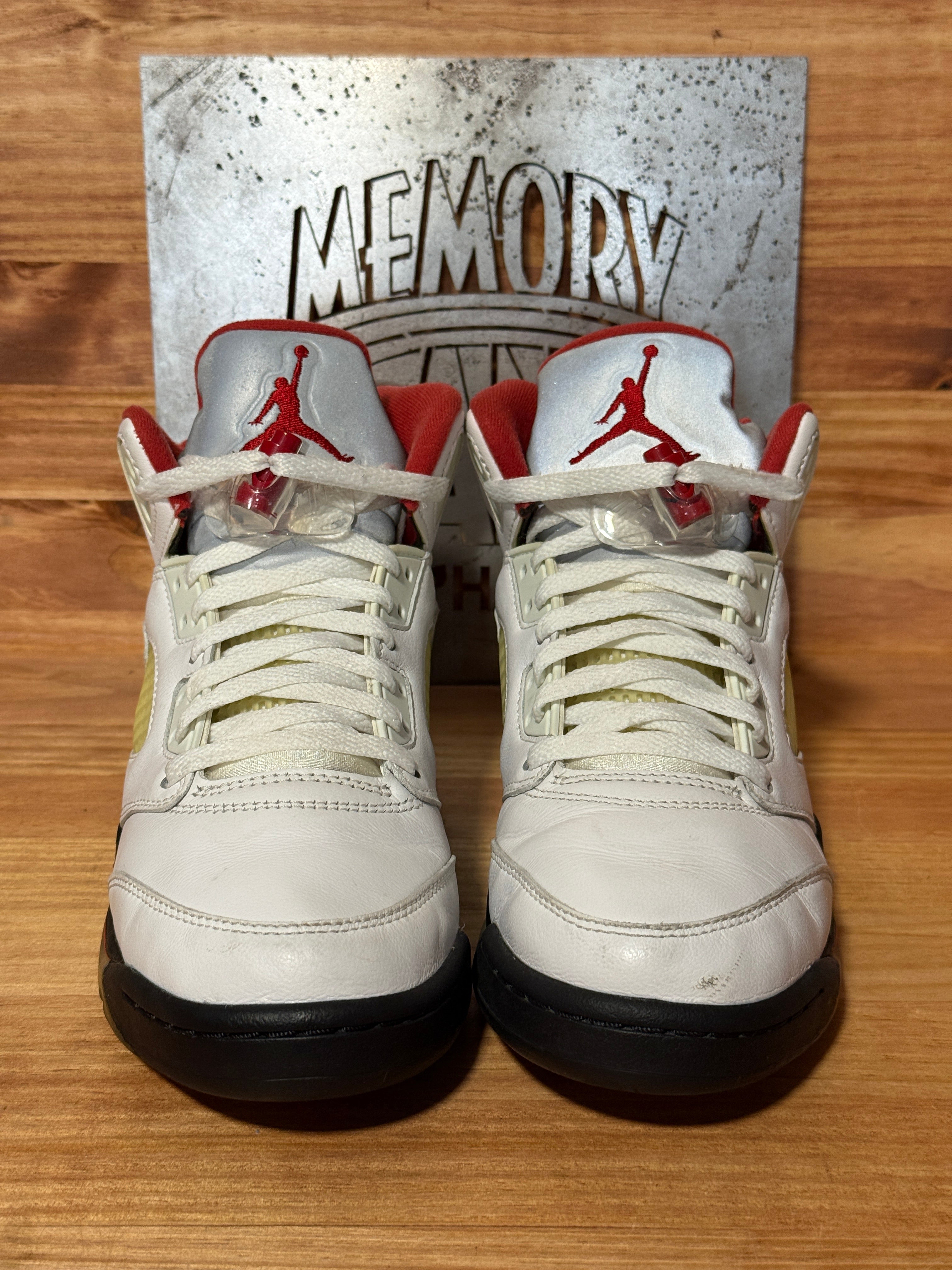 Jordan 5 Retro Fire Red Silver Tongue (2020) (GS)