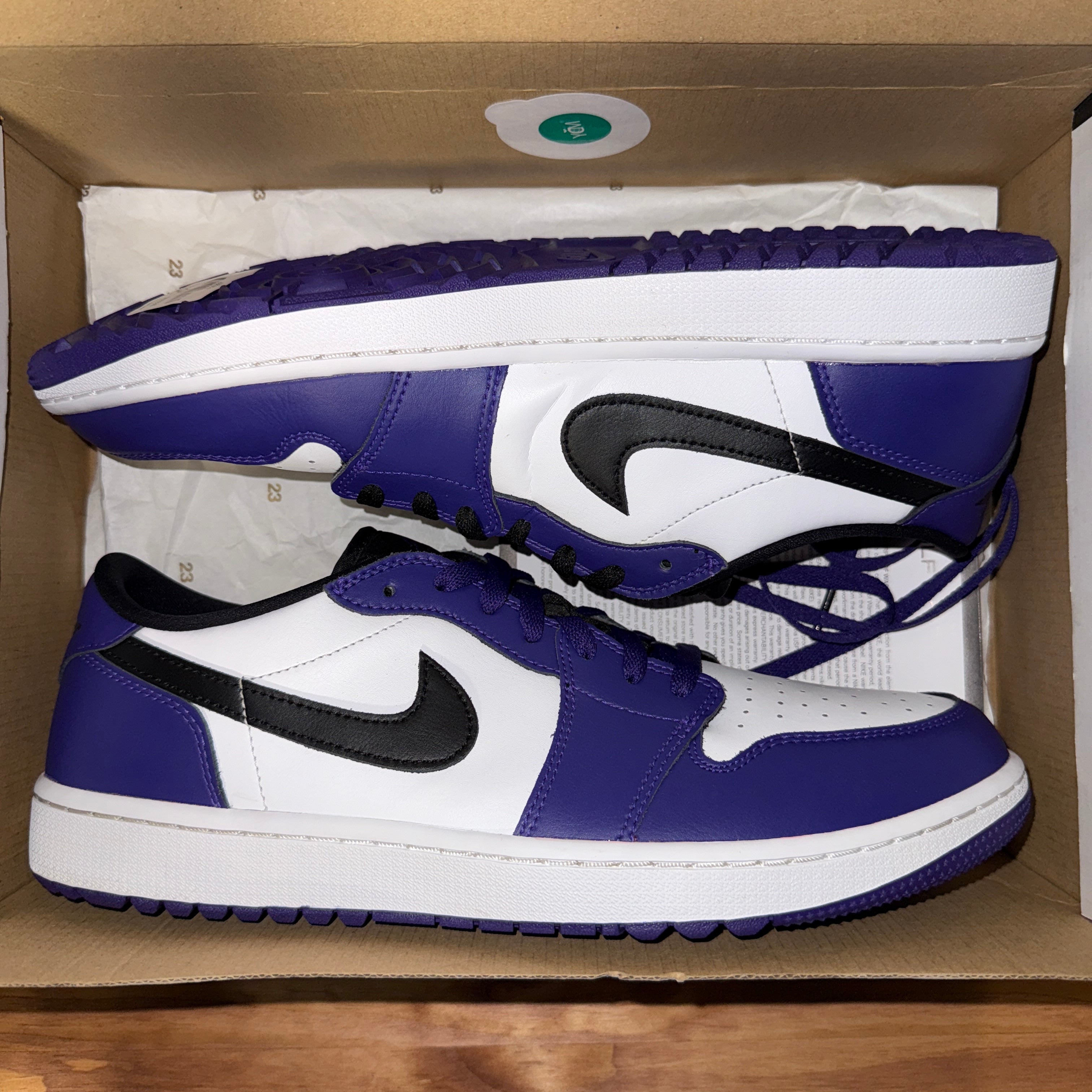 Jordan 1 Retro Low Golf Court Purple
